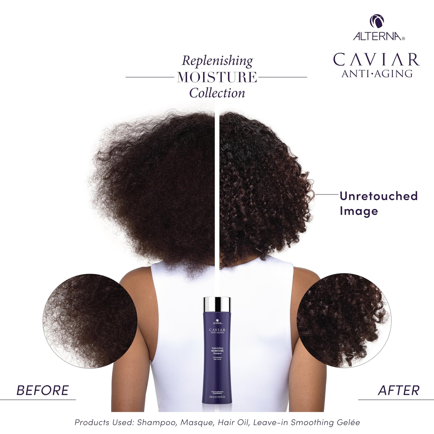 White Smoke Alterna Haircare Caviar Anti-Aging Replenishing Moisture Shampoo, 16.5 Oz