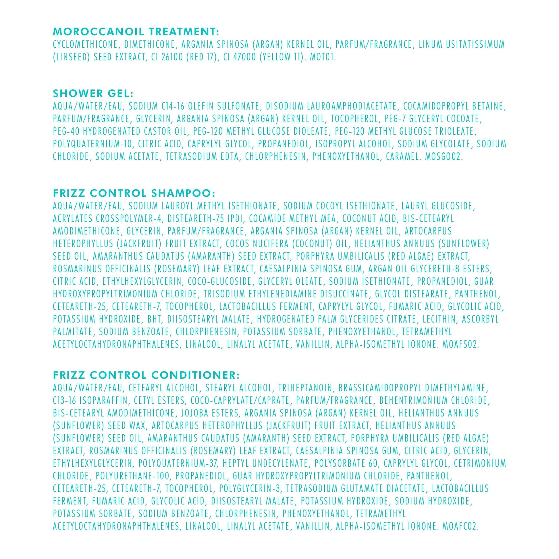 Light Cyan Moroccanoil Holiday Volume Hair Set