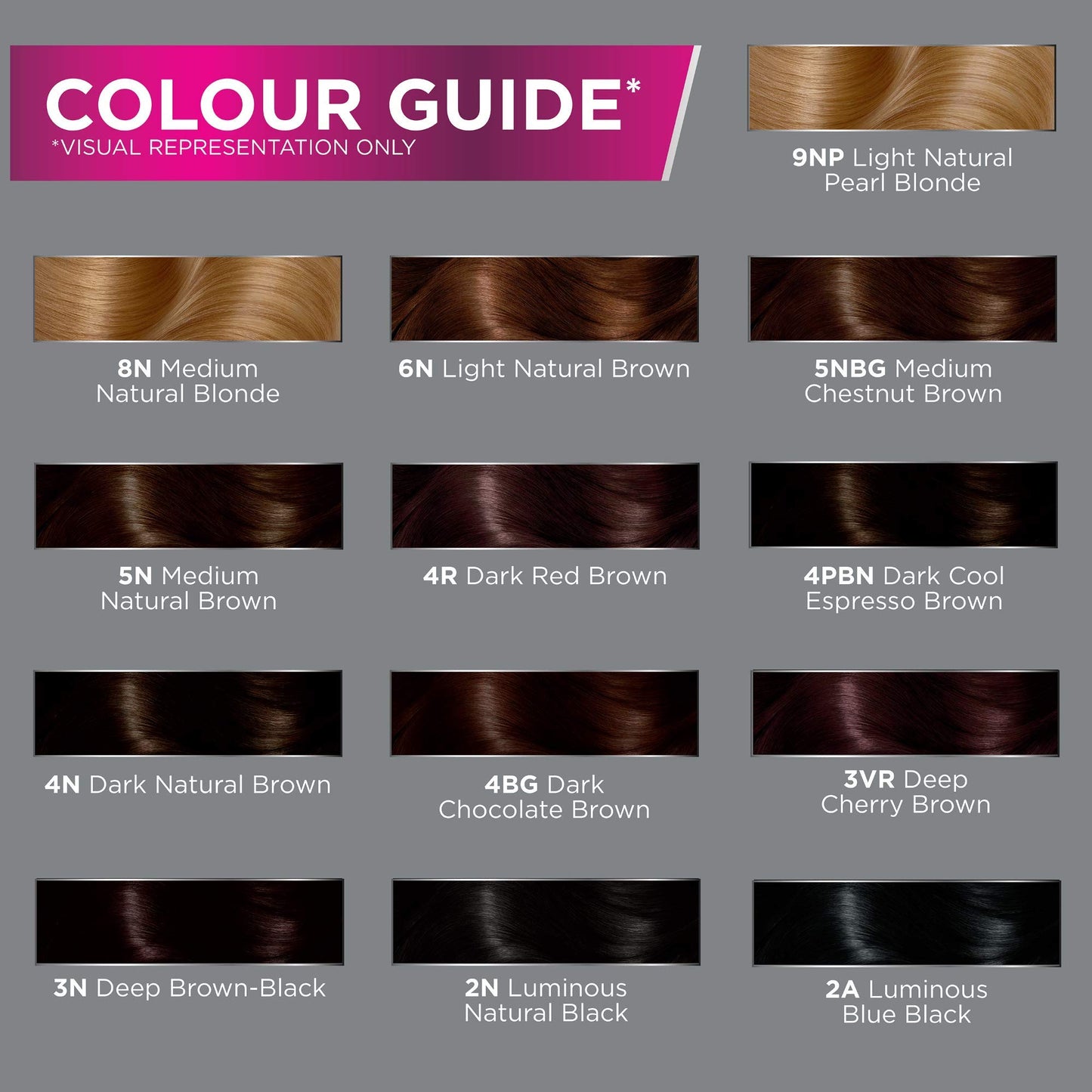 Light Slate Gray John Frieda Precision Foam Colour, Light Natural Brown 6N, Full-Coverage Hair Color Kit, Anti-Fade Gray Coverage, Deep Color Saturation Hair Dye, 1 Application