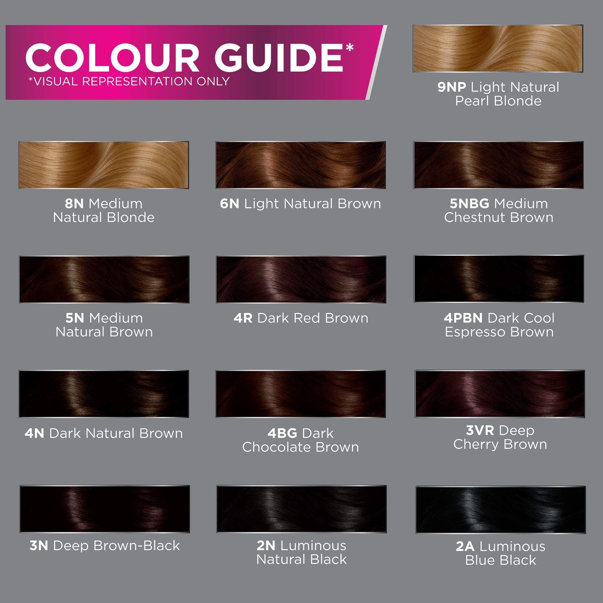 Light Slate Gray John Frieda Precision Foam Colour, Light Natural Brown 6N, Full-Coverage Hair Color Kit, Anti-Fade Gray Coverage, Deep Color Saturation Hair Dye, 1 Application