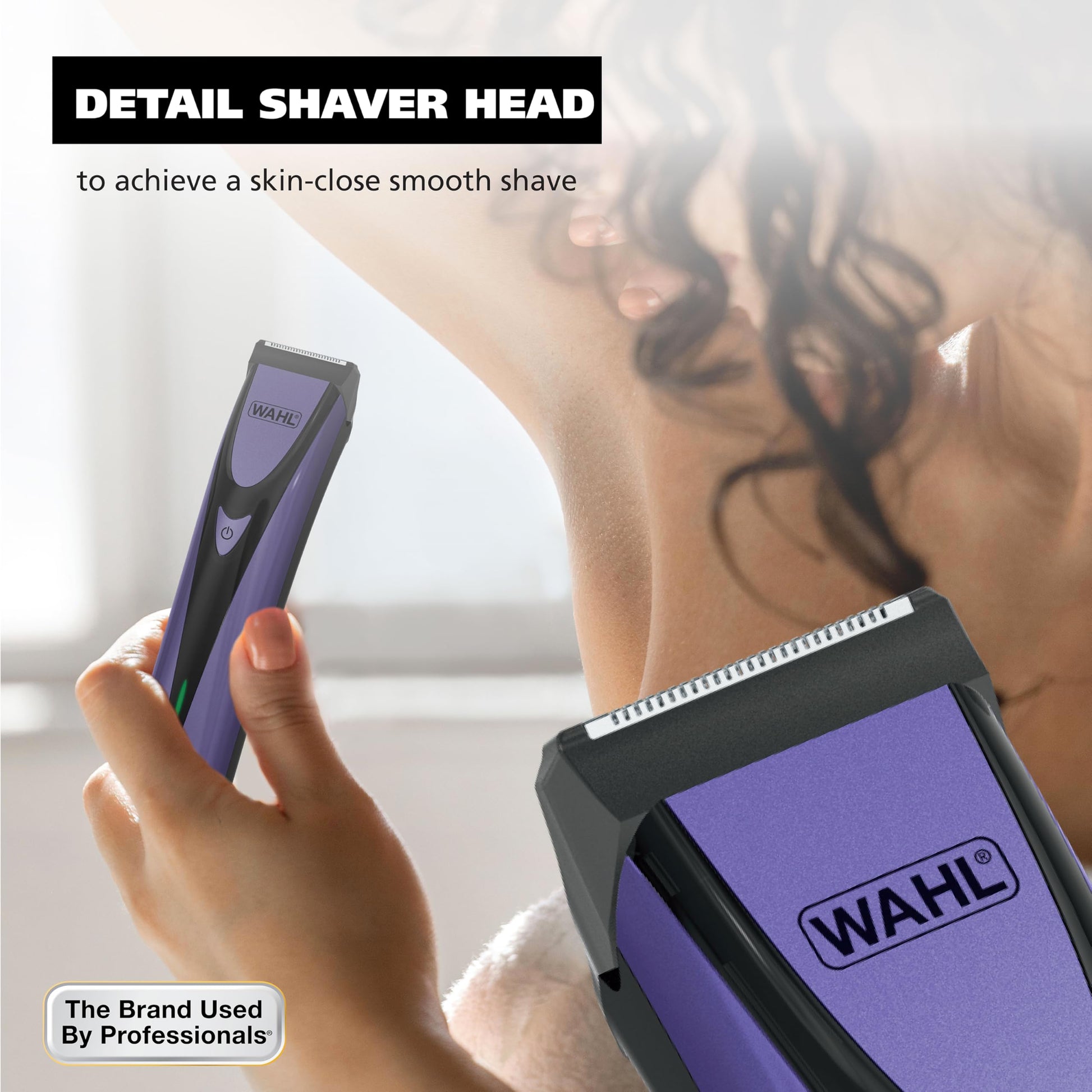 Lavender Wahl Bikini Sculpt Pro 2 in 1 USB Rechargeable Lithium-Ion Electric Shaver and Bikini Trimmer for Women - Face, Legs, Underarm, & Pubic Hair Removal Device - Model 3026004