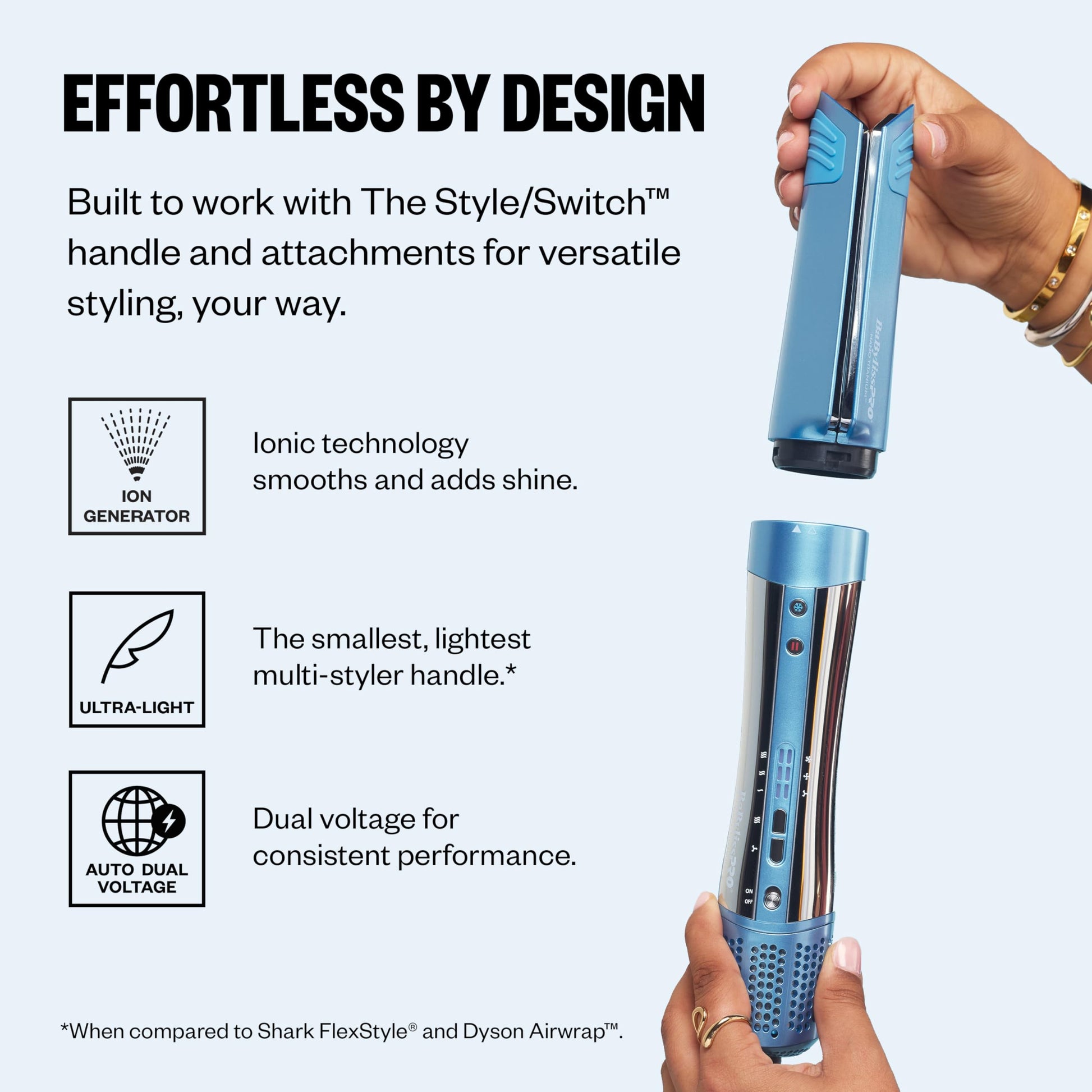 Alice Blue BaBylissPRO Style|Switch 1 3/4" Round Brush Attachment