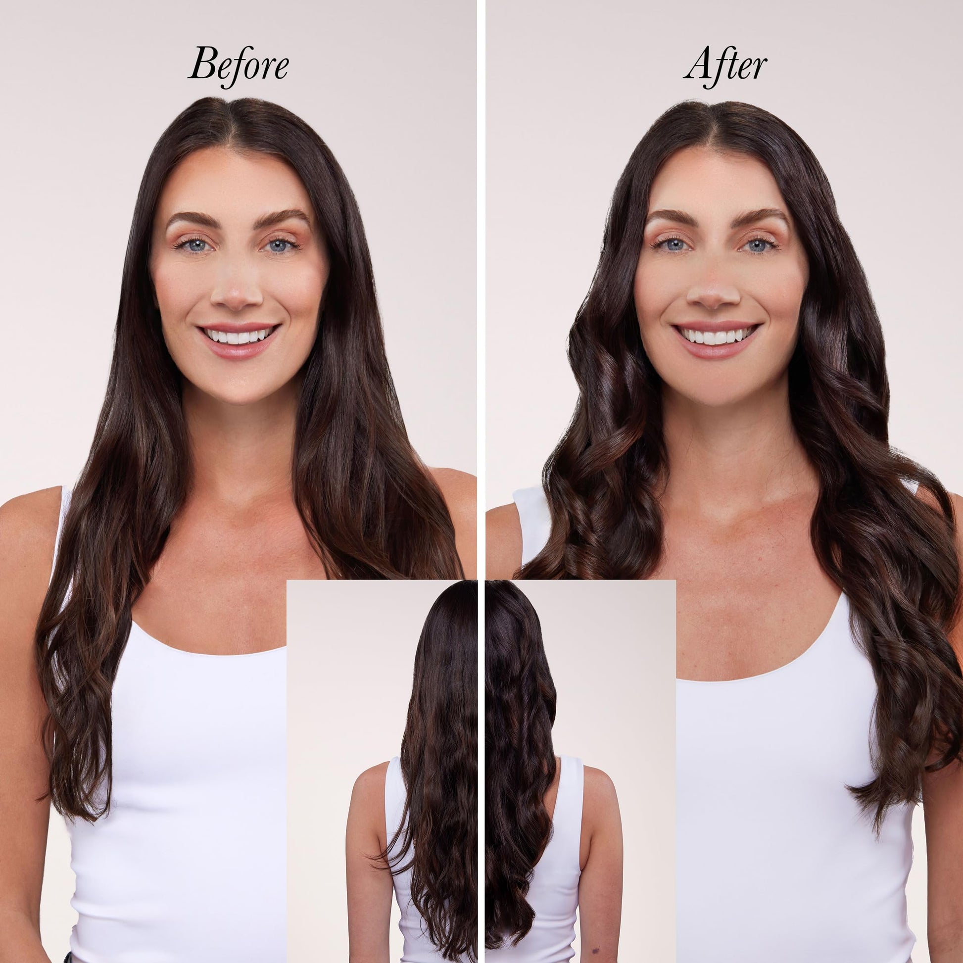 Light Gray L'ANGE HAIR Le Duo Grande 360° Airflow 2 in 1 Straightener and Curler | 1 Inch Curling Wand & Titanium Flat Iron with 5.3" Plates | Hair Straightener & Curler for Long Hair (Blush)