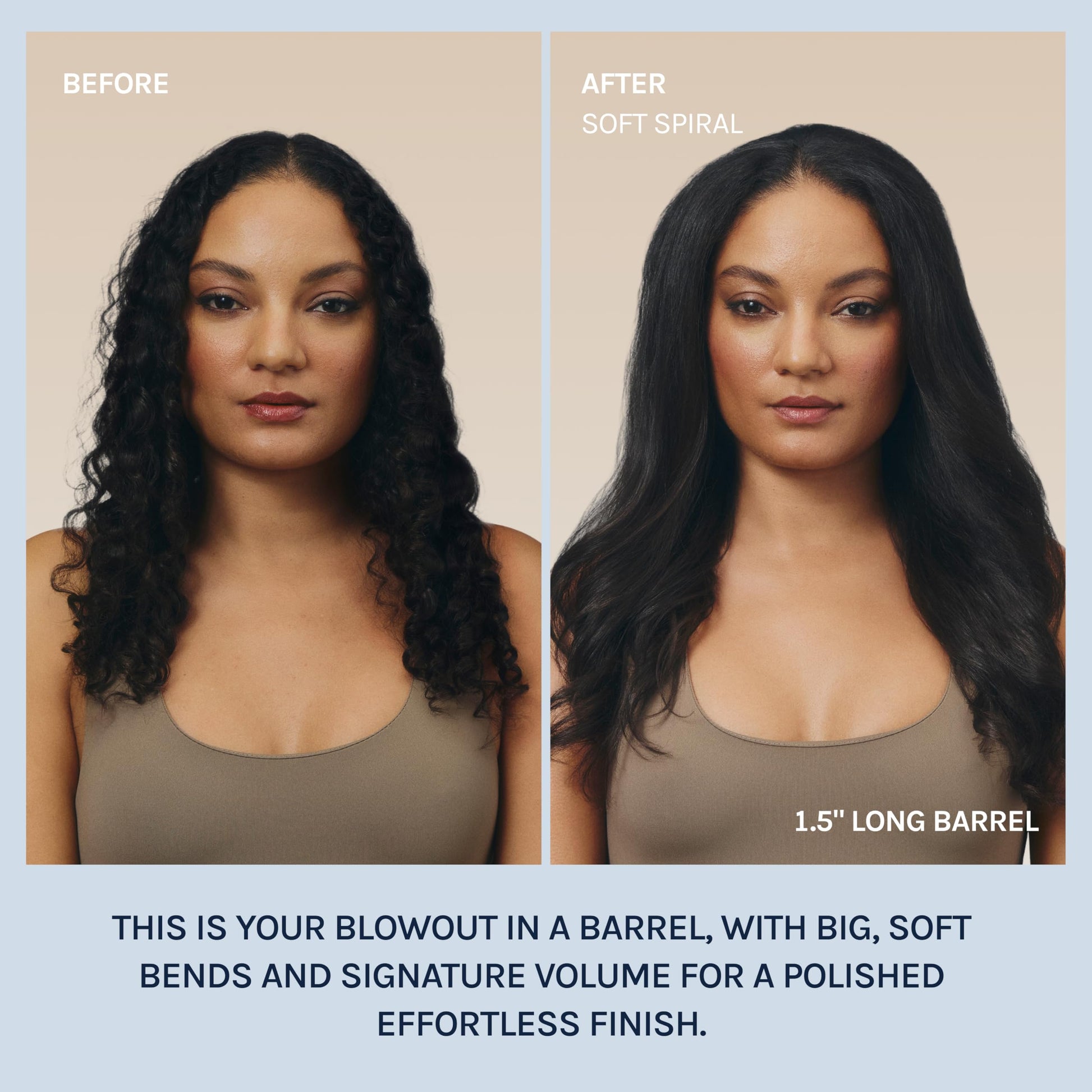 Gray Bio Ionic Long Barrel Styler, 1.5" Curling Iron with Moisture Heat Technology & NanoIonic MX, Versatile Curling Wand with Adjustable Heat Settings, Hair Curler with 2" Extended Barrel