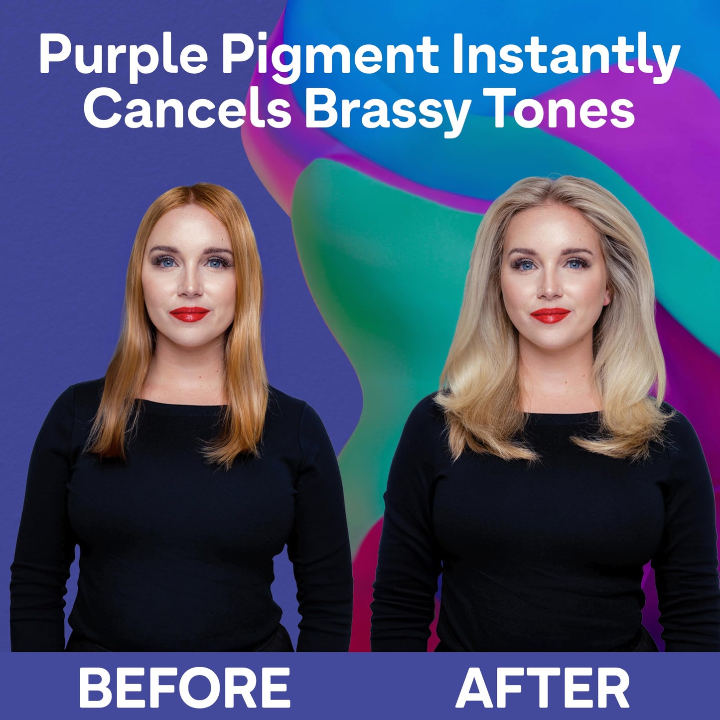 Black Colorproof Toning Drops 1 Fl. Oz. Toner for Blonde Hair w/Citrus, Jasmine & Coconut Milk Scent, Highly-Pigmented, Instant Hair Toner