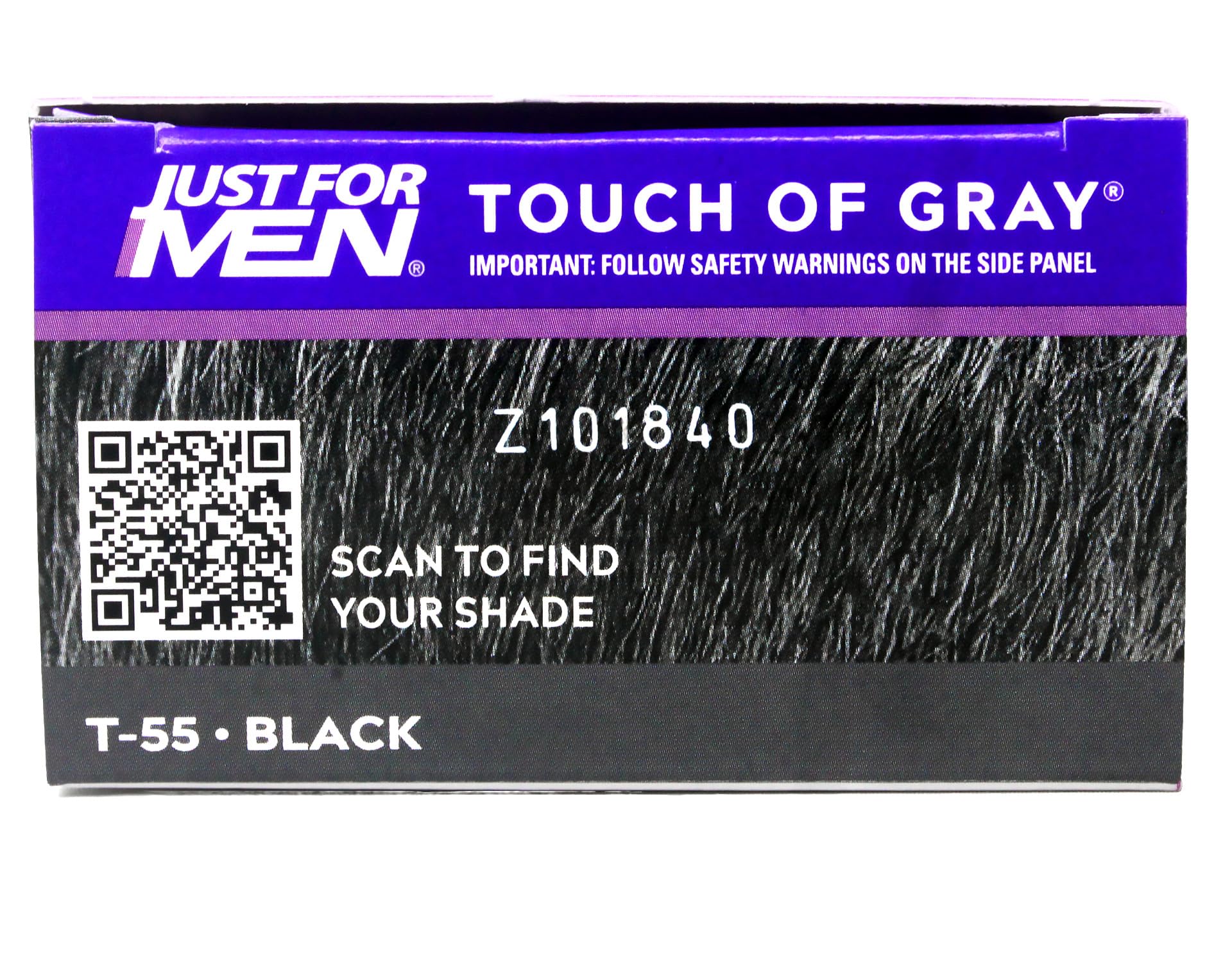 Dark Slate Gray Just for Men Hair Color - Touch of Gray, Black-Gray. 3 Pack