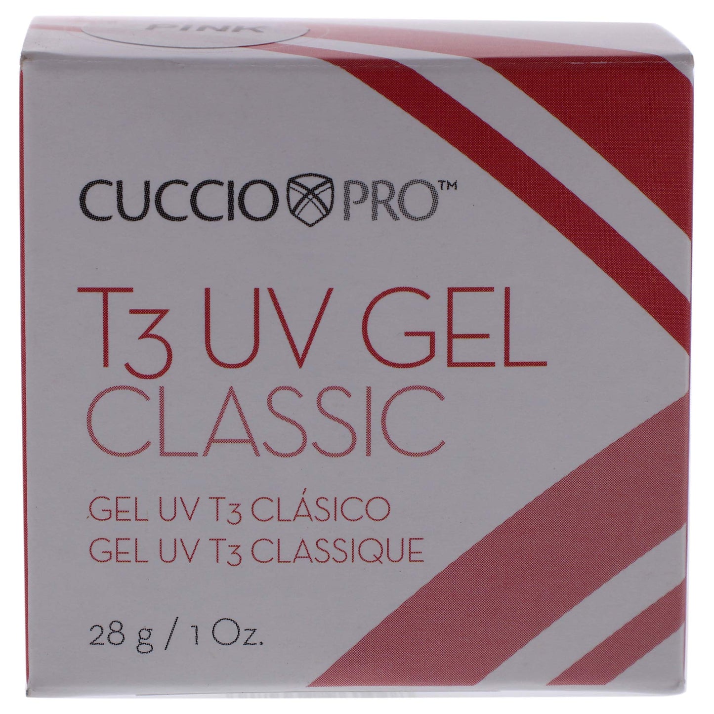 Dark Gray Cuccio Pro T3 UV Gel Classic - Easy Application - Strength And Durability - High Shine And Odor Free - Maintains Natural Nail Thickness - Optimal For Short Nail Beds - Pink - 1 Oz Nail Gel