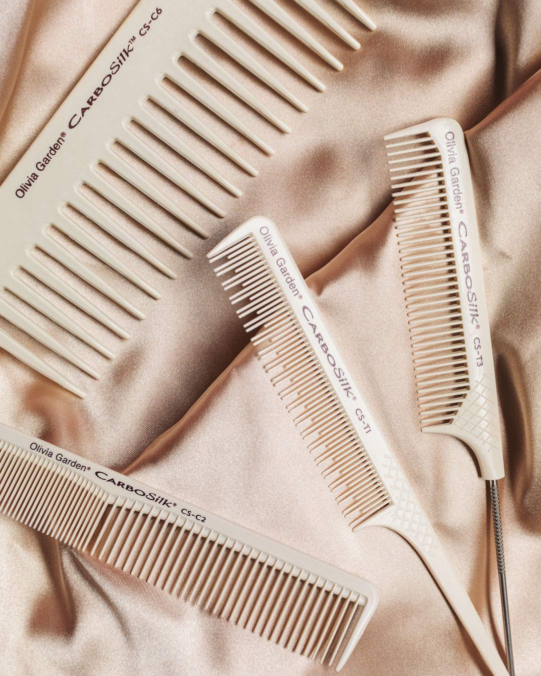 Gray Olivia Garden CarboSilk Comb For Technical and Chemical Services (CS-T5)