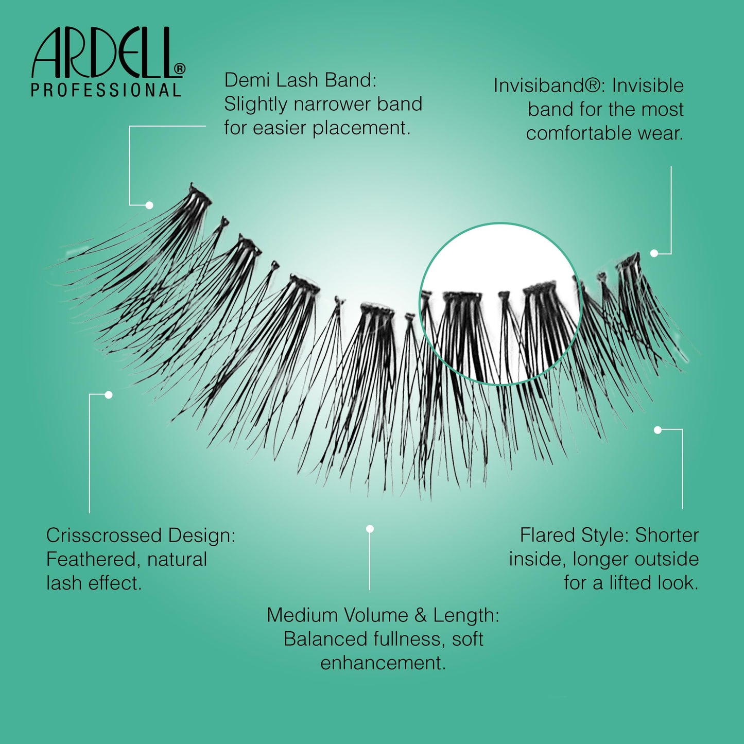 Cadet Blue Ardell Natural Lashes 120 – Natural Look Wispy Lashes, Lightweight, Long-Lasting Wispies Black, 6 Pairs, 1 Pack