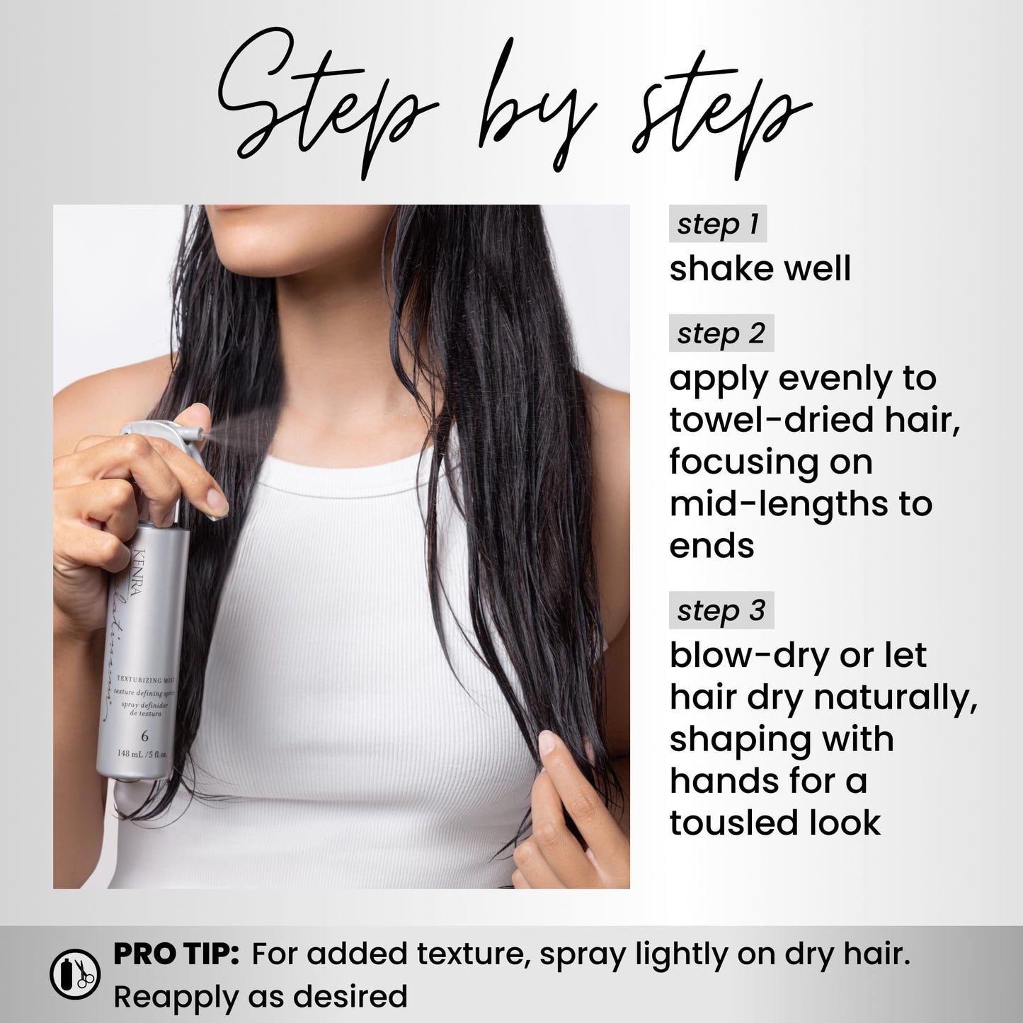 Lavender Kenra Professional Platinum Texturizing Mist 6 | Texture Defining Spray | All Hair Types | 5.0 fl. oz.