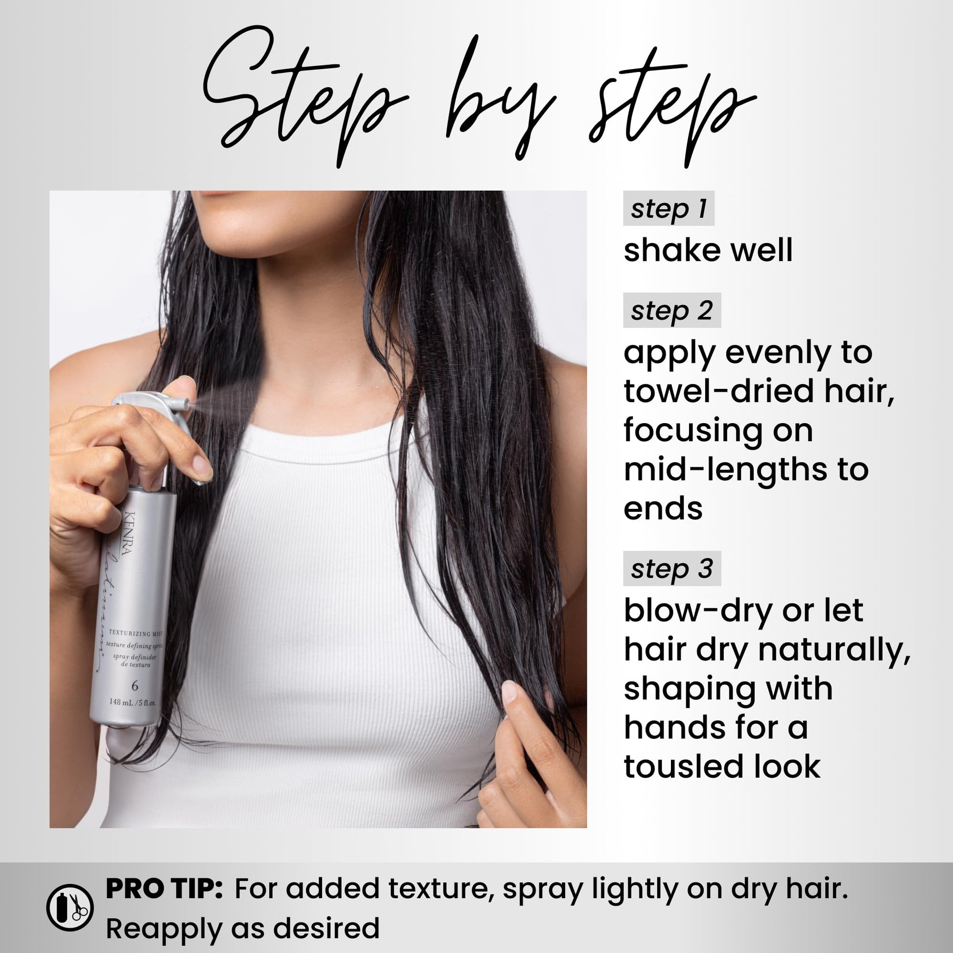 Lavender Kenra Professional Platinum Texturizing Mist 6 | Texture Defining Spray | All Hair Types | 5.0 fl. oz.