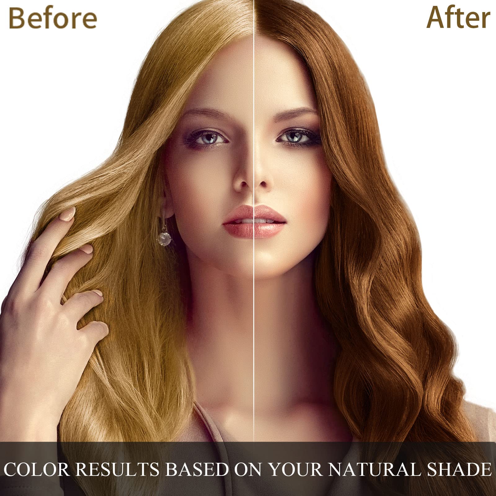 White Smoke cosmpro Dark Brown Hair Dye Shampoo 3 in 1 for Gray Coverage for Women Instant Natural Hair Color Shampoo Semi Permanent 500ML - Champu Para Canas Mujer