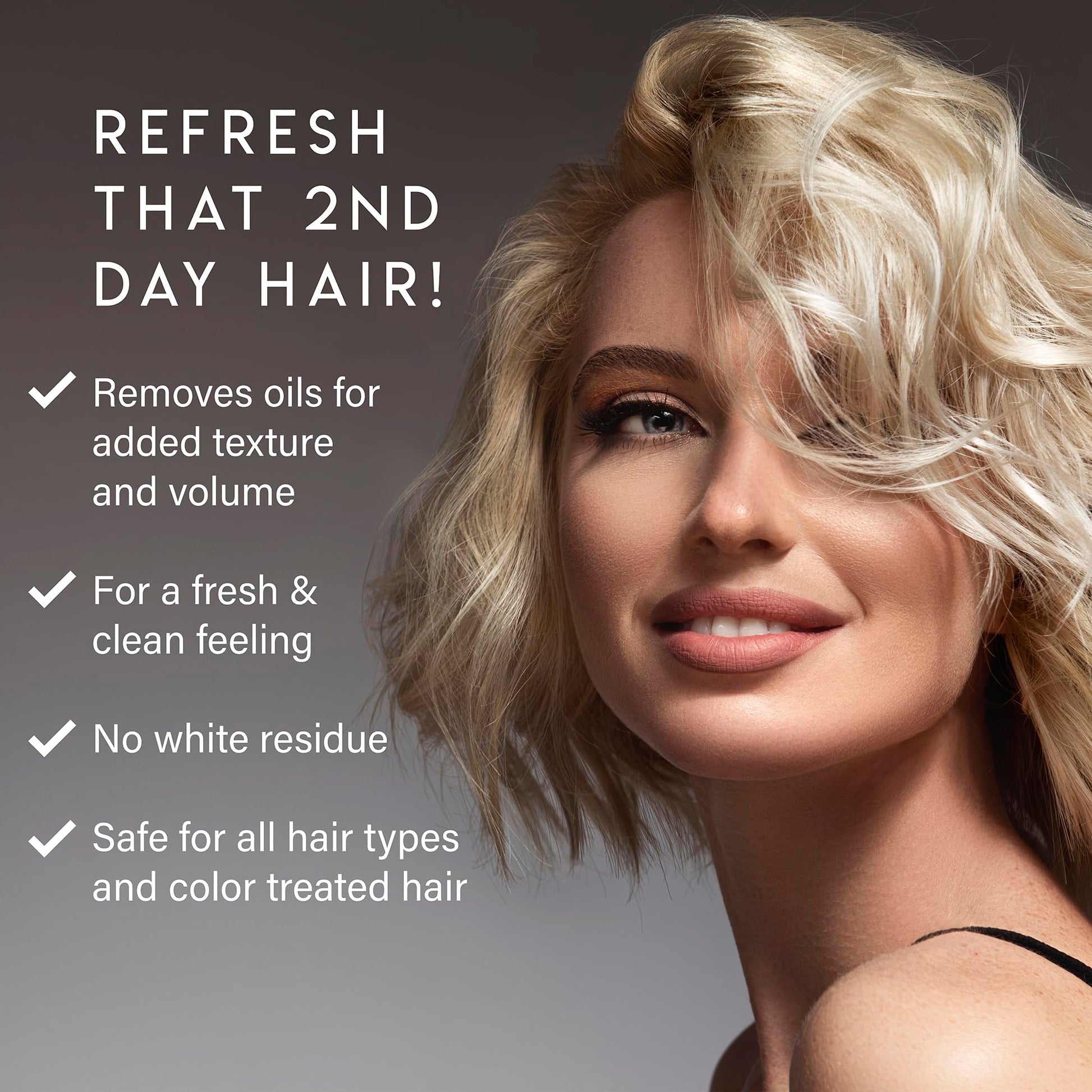 Dark Gray ALURAM Dry Shampoo, Refresh & Revitalize Hair Between Washes, 5.3 Fl Oz