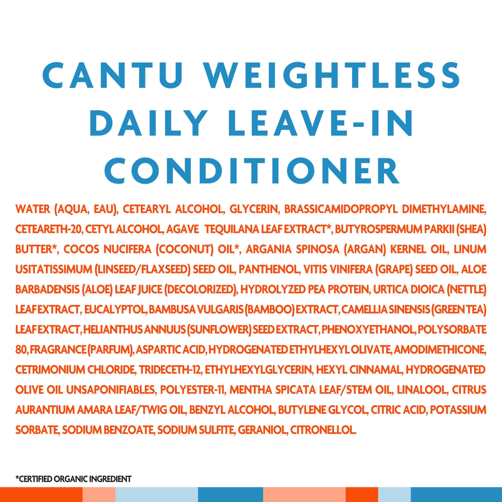 White Smoke Cantu Weightless Daily Leave-In Cream, 8 fl oz