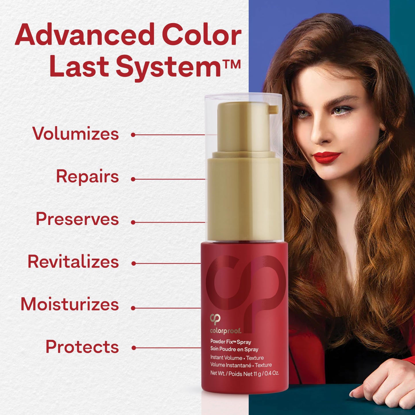 White Smoke Colorproof Volume Hair Powder Spray 0.4 Fl. Oz. Talc Free Powder Texture Spray, Madagascar Vanilla Scent