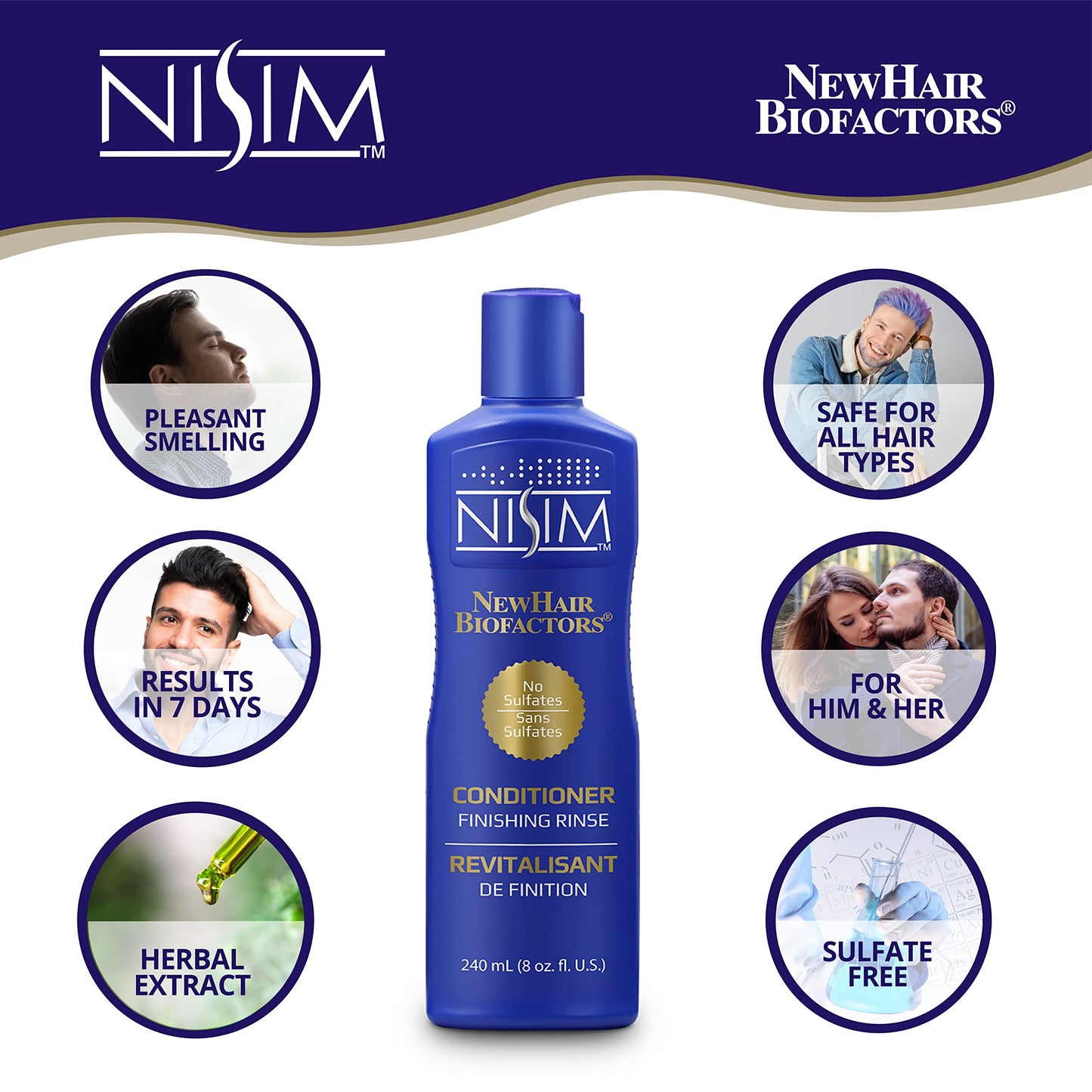 White Smoke NISIM - Finishing Rinse Conditioner, 8 oz