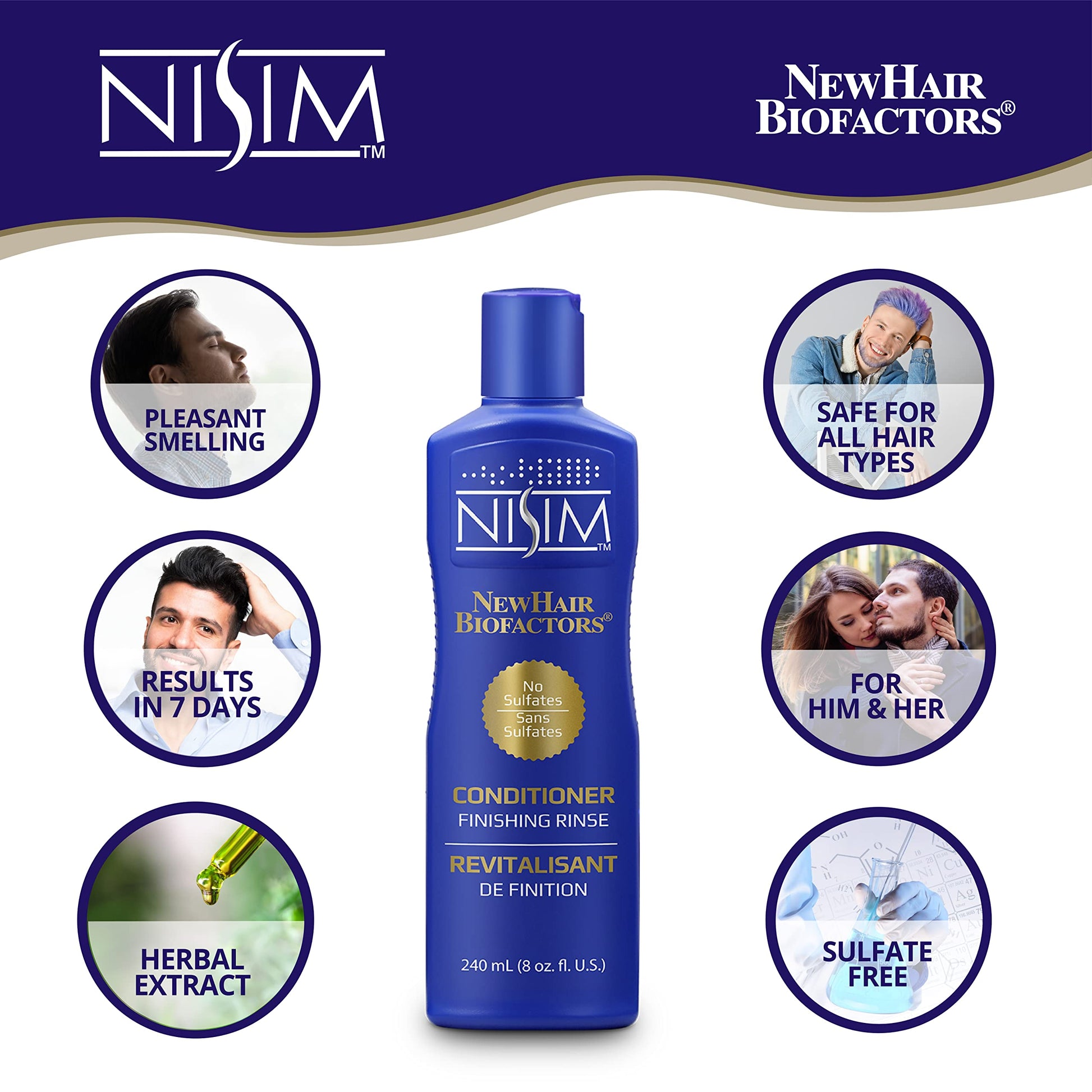 White Smoke NISIM - Finishing Rinse Conditioner, 8 oz