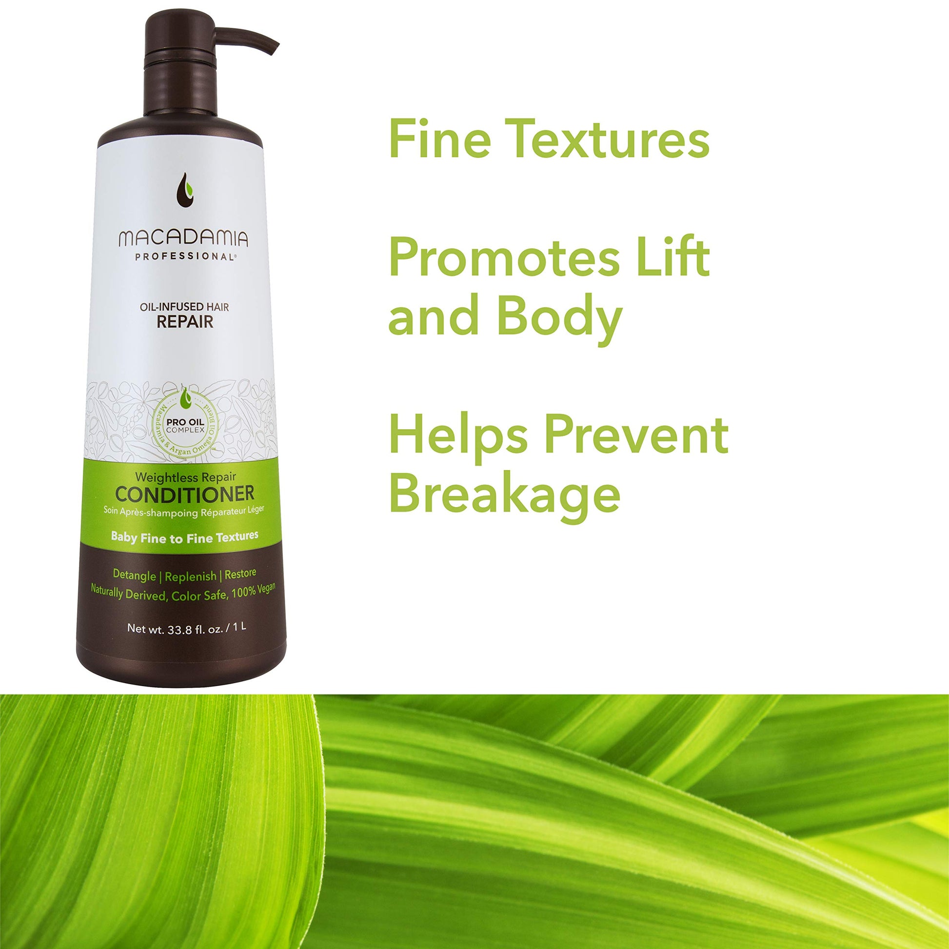 White Smoke Macadamia Professional Weightless Repair Hair Conditioner – Hydrating Conditioner for Fine, Damaged & Color-Treated Hair Care, Sulfate Free Vegan Products, 33.8 fl oz