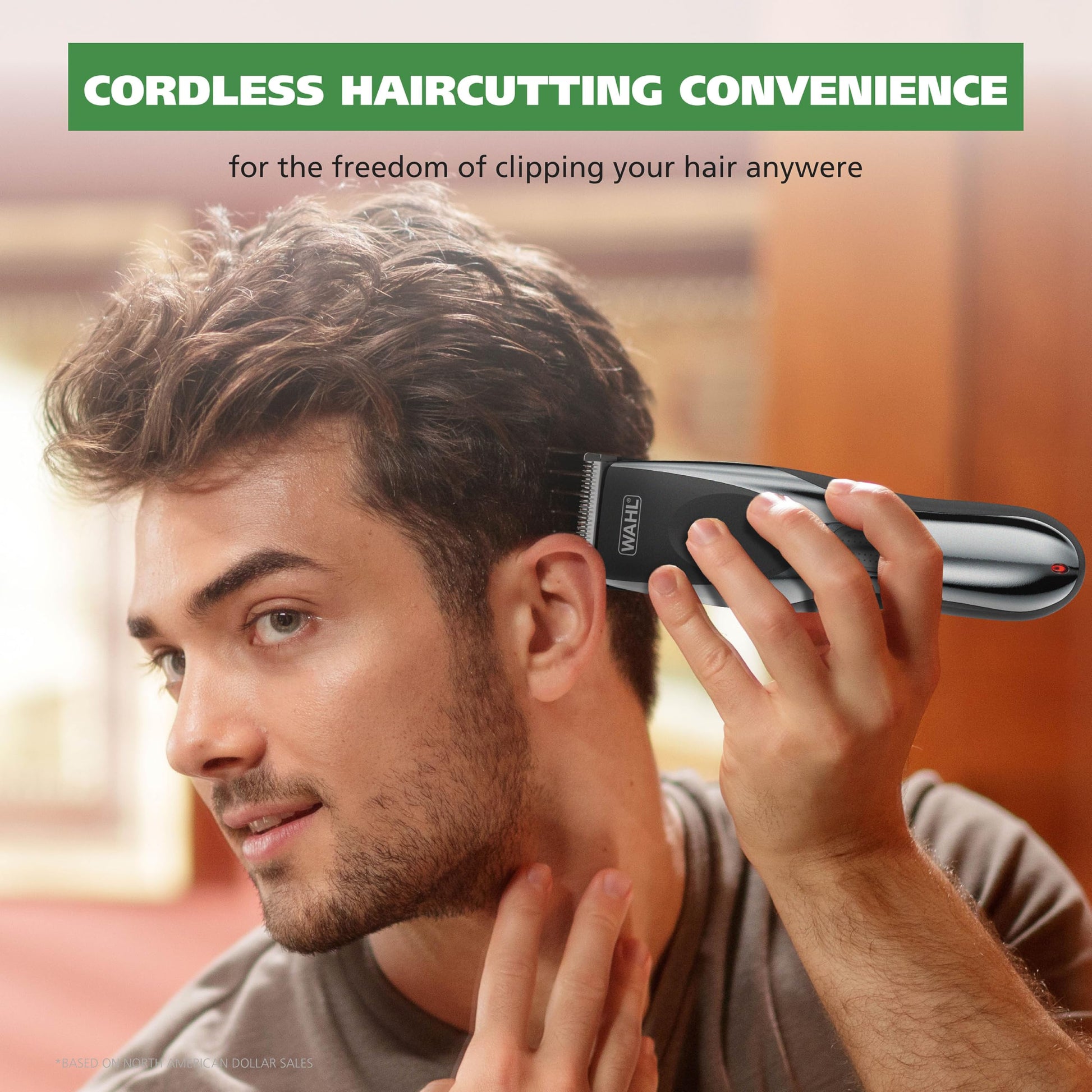 Rosy Brown Wahl Clipper Rechargeable Cord/Cordless Haircutting & Trimming Kit for Heads, Longer Beards, & All Body Grooming - Model 79434
