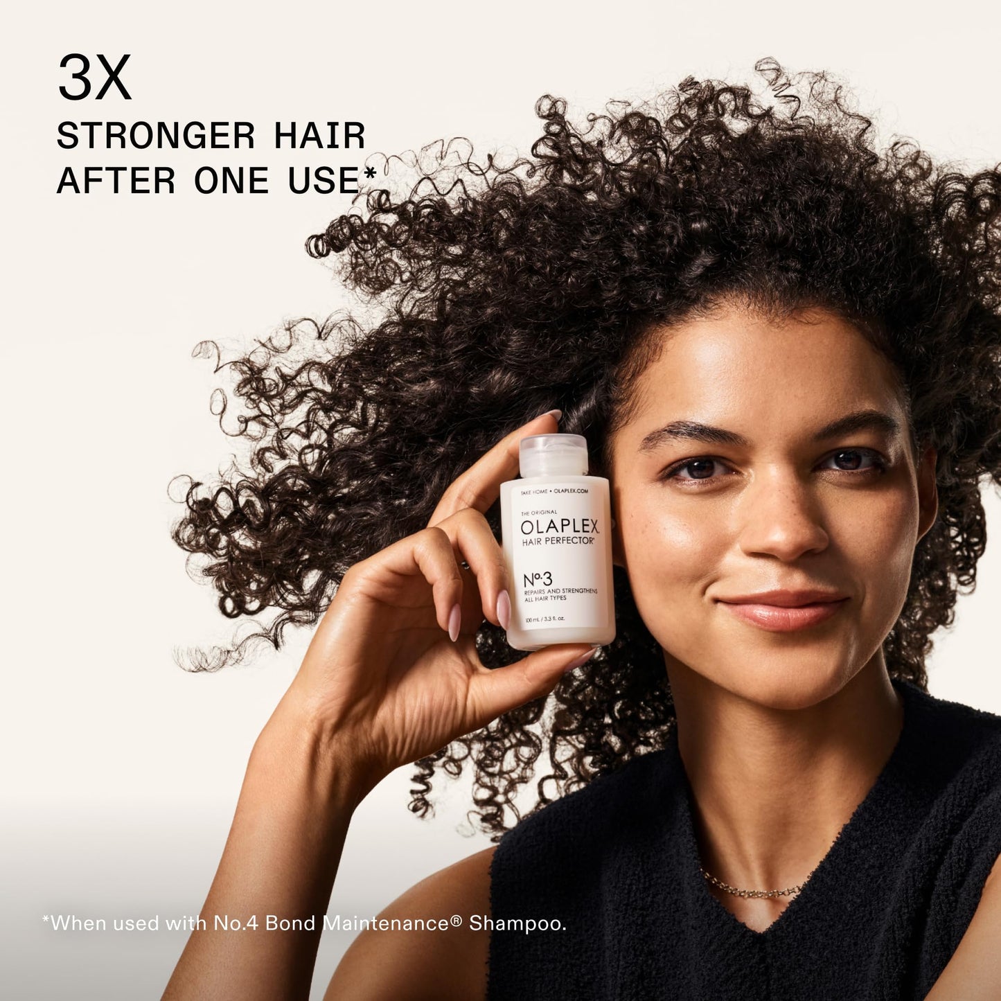 Seashell Olaplex No. 3 Bond Building Hair Perfector: Concentrated Pre-Shampoo Treatment | Repairs Damage & Strengthens Hair | Rebuilds 3 Hair Bonds | For Coily, Curly, Straight, and Wavy, 100 mL / 3.3 Fl Oz