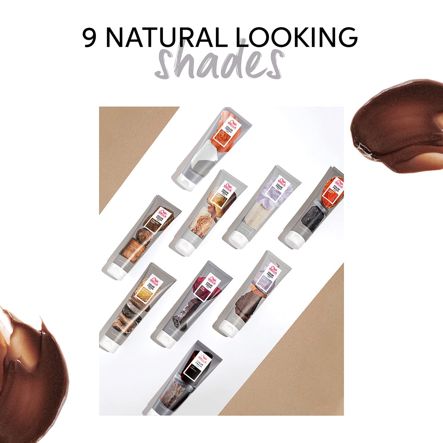 White Smoke Wella Professionals Color Fresh Mask | Golden Gloss | Natural Shade | Hair Color-Depositing Mask | Vegan Formula with Avocado Oil | Zero Damage | Silicone Free | 5 Fl Oz