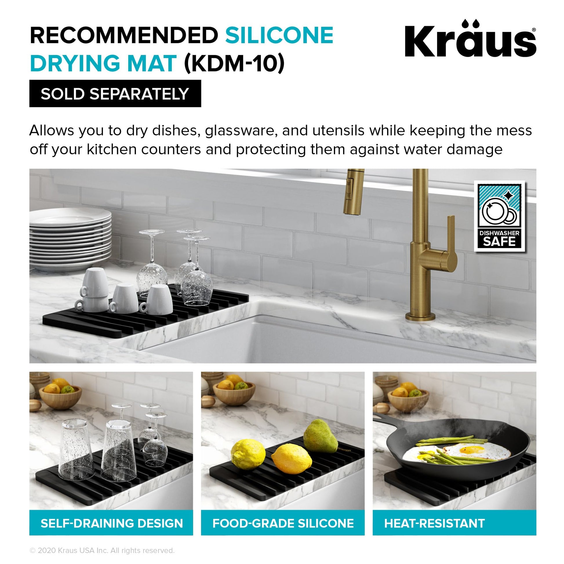 White Smoke KRAUS Kore Workstation 45-inch Undermount 16 Gauge Stainless Steel Kitchen Sink, Single Bowl Kitchen Sink with Accessories, KWU120-45