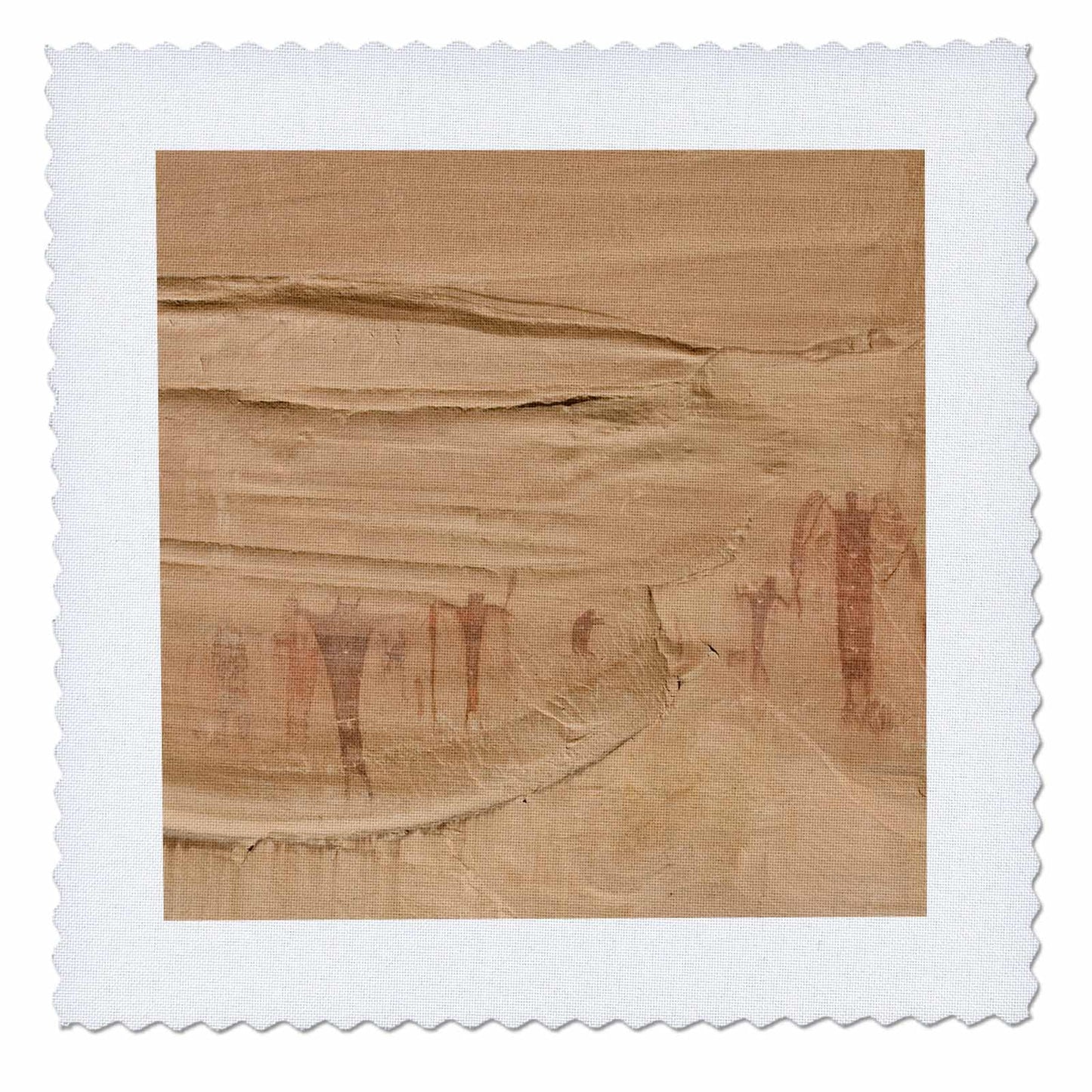 Lavender 3dRose UT, Buckhorn Wash, pictographs, Alcove Paintings - US45 BJA0071 - Jaynes Gallery 25x25 inch Quilt Square