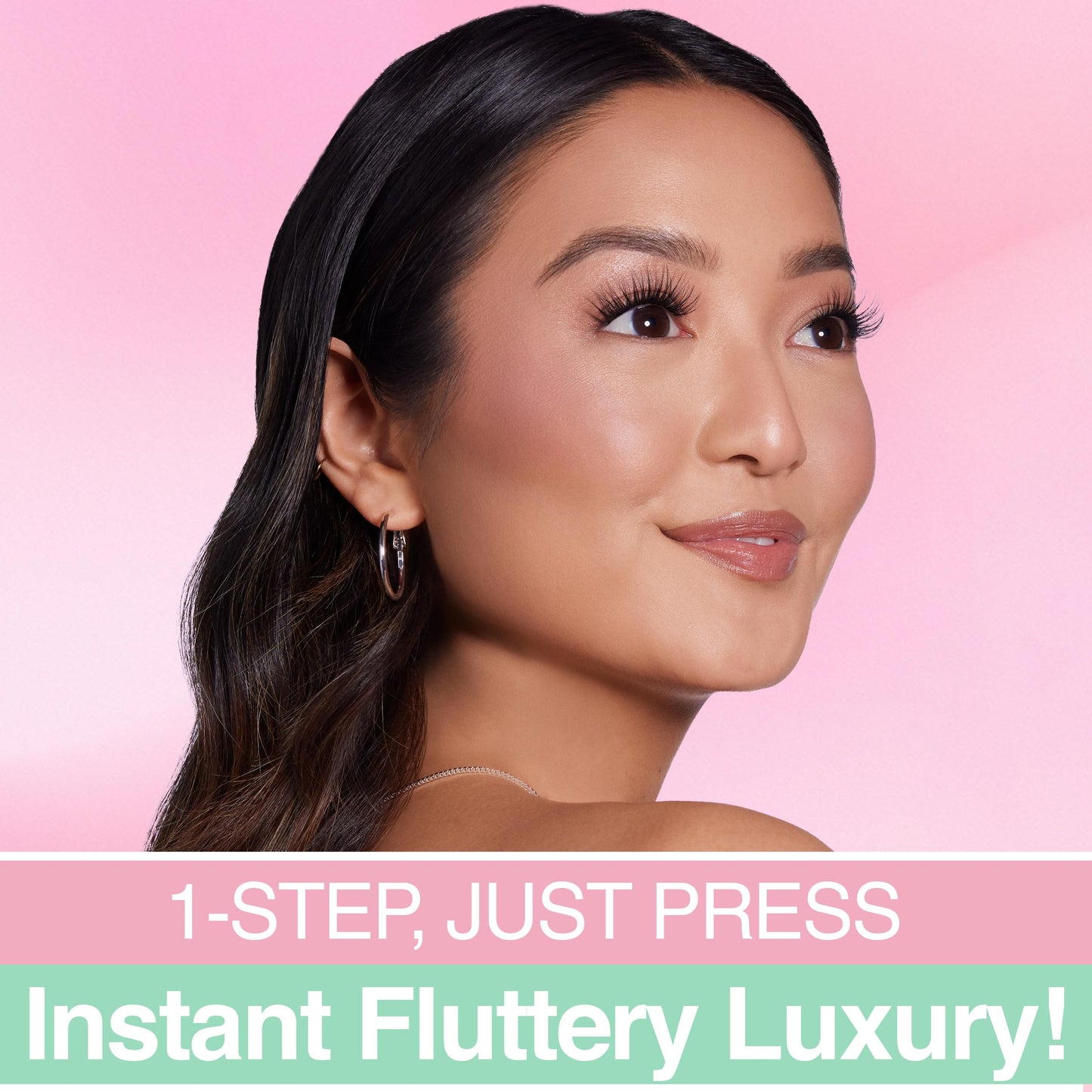 Pink Ardell Press On Lashes Pre-Mapped DIY Lash Clusters - Fauxmink Volume, Pre-Glued Underlash, Easy to Apply False Eyelashes, Eyelash Extensions