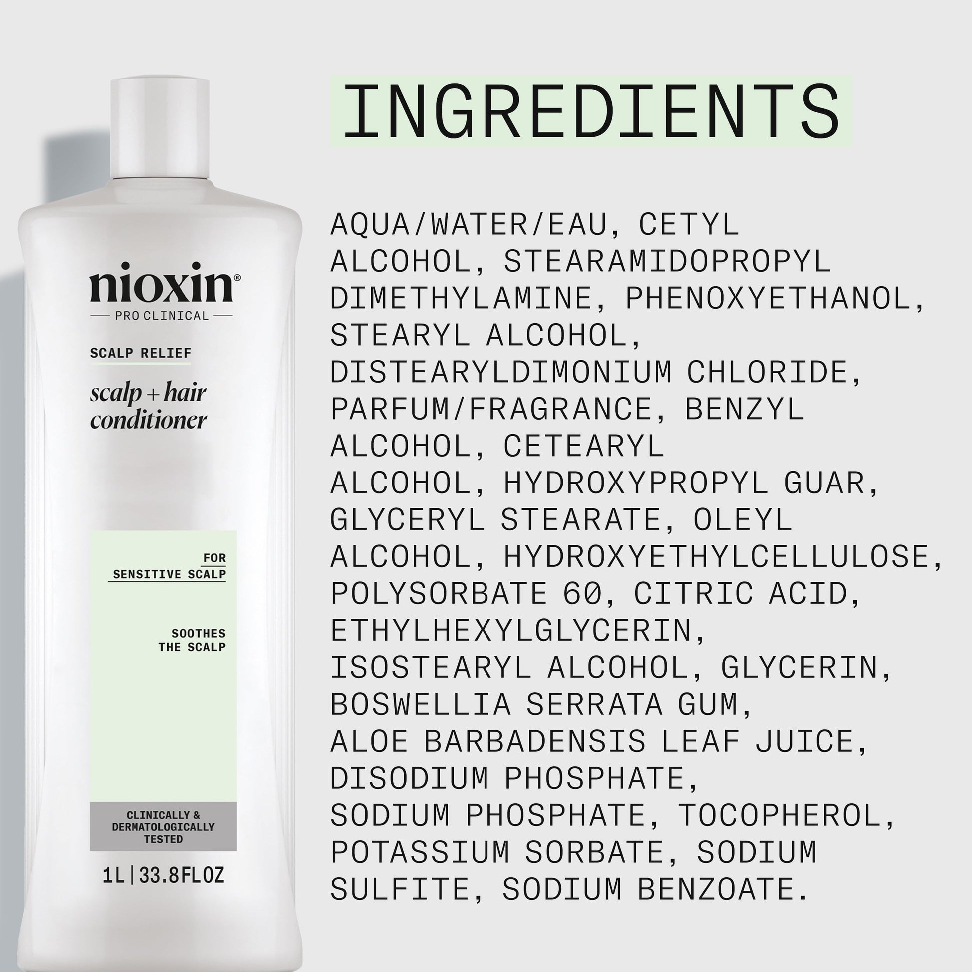 Lavender Nioxin Scalp Relief Hair Conditioner | For Sensitive Scalp | Made with Aloe Vera and Vitamin E | 33.8 Fl oz.