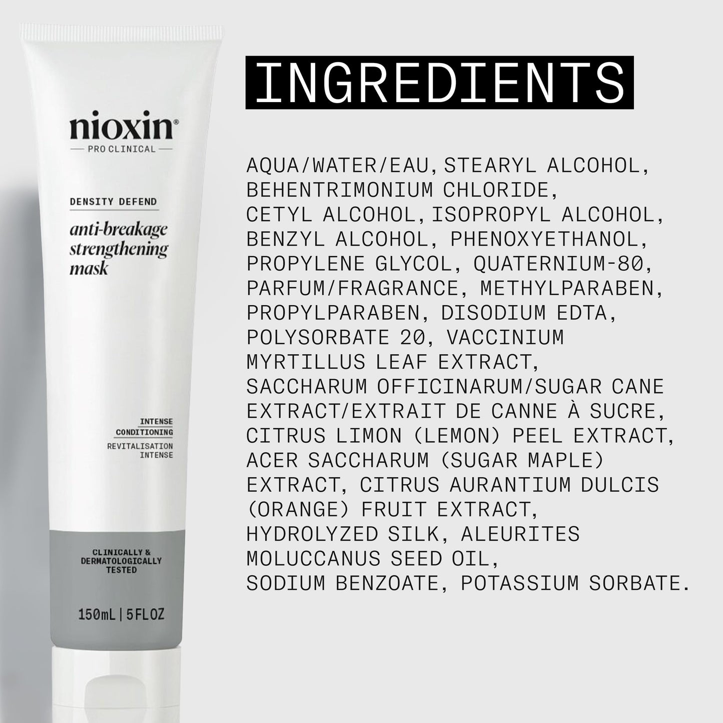 Lavender Nioxin Density Defend Anti-Breakage Strengthening Mask | Intense Conditioning | Protects Against Hair Breakage | 5.07 Fl Oz