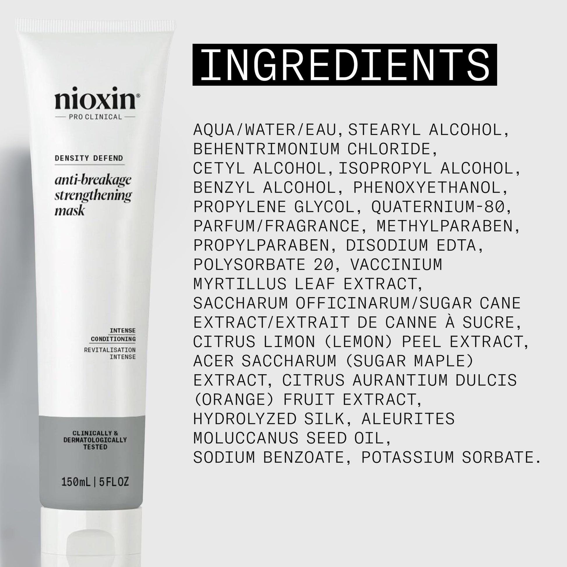 Lavender Nioxin Density Defend Anti-Breakage Strengthening Mask | Intense Conditioning | Protects Against Hair Breakage | 5.07 Fl Oz