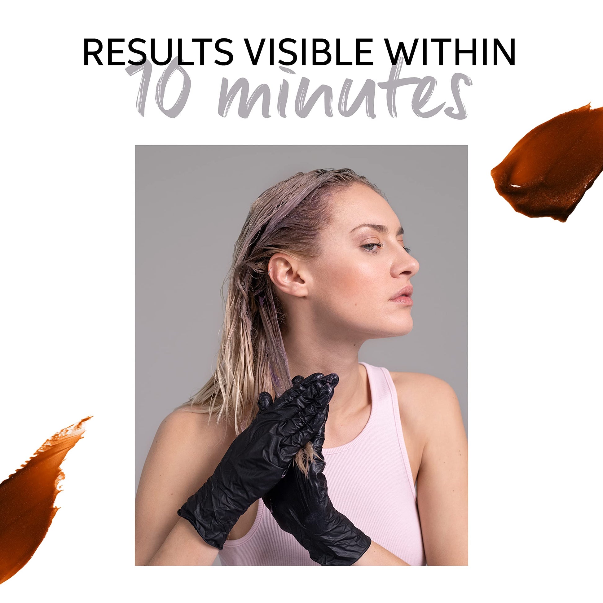 White Smoke Wella Professionals Color Fresh Mask | Copper Glow | Natural Shade | Hair Color-Depositing Mask | Vegan Formula with Avocado Oil | Zero Damage | Silicone Free | 5 Fl Oz
