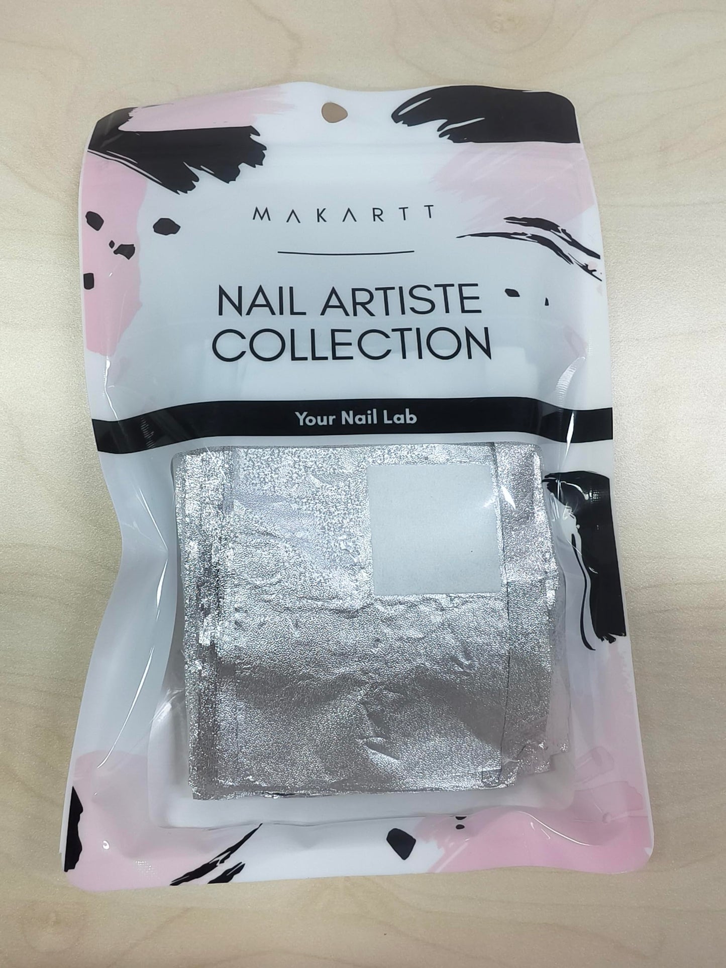 Rosy Brown Makartt Nail Foil Wraps, 100PCS Soak Off Foils with Pre-Attached Larger Lint-Free Cotton Pads for Removing Gel Polish, Acrylic, Dip Powder, Builder Gel & Nail Glue
