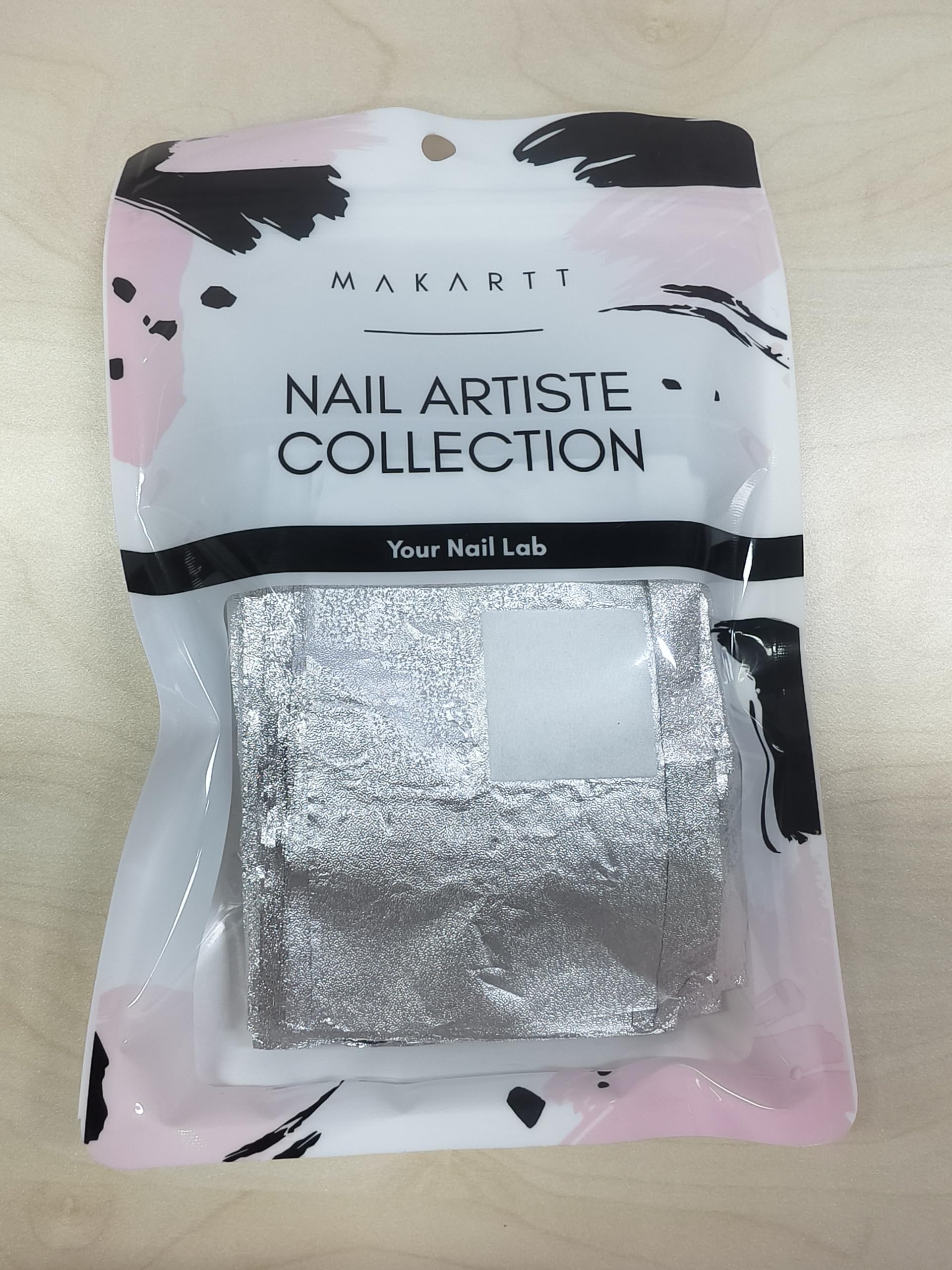 Rosy Brown Makartt Nail Foil Wraps, 100PCS Soak Off Foils with Pre-Attached Larger Lint-Free Cotton Pads for Removing Gel Polish, Acrylic, Dip Powder, Builder Gel & Nail Glue