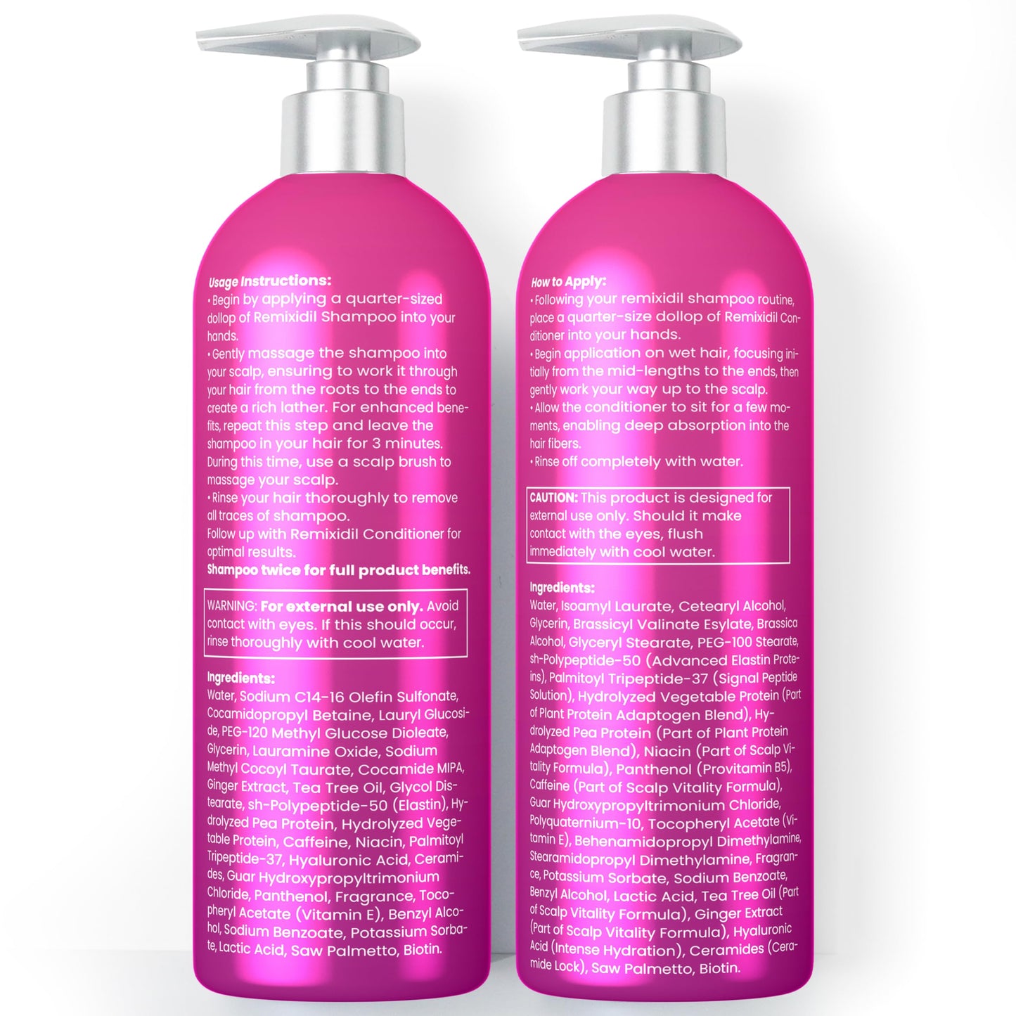 White Smoke 32 OZ Kit Hair Growth Shampoo and Conditioner Set for Women | Effective Hair Regrowth Treatment | Strengthening, Thickening & Soothing Formula for Healthy, Vibrant Hair | Salon Size