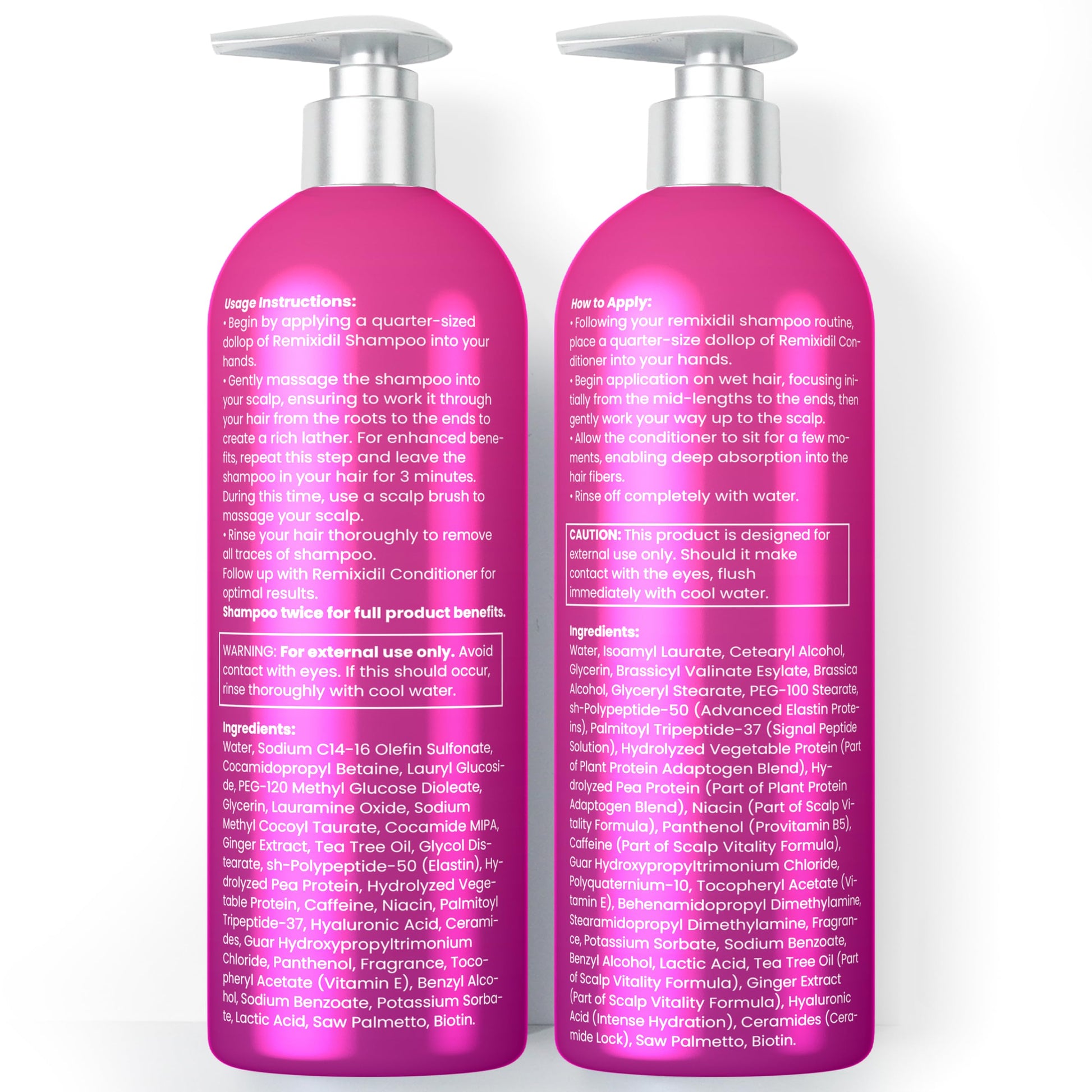 White Smoke 32 OZ Kit Hair Growth Shampoo and Conditioner Set for Women | Effective Hair Regrowth Treatment | Strengthening, Thickening & Soothing Formula for Healthy, Vibrant Hair | Salon Size