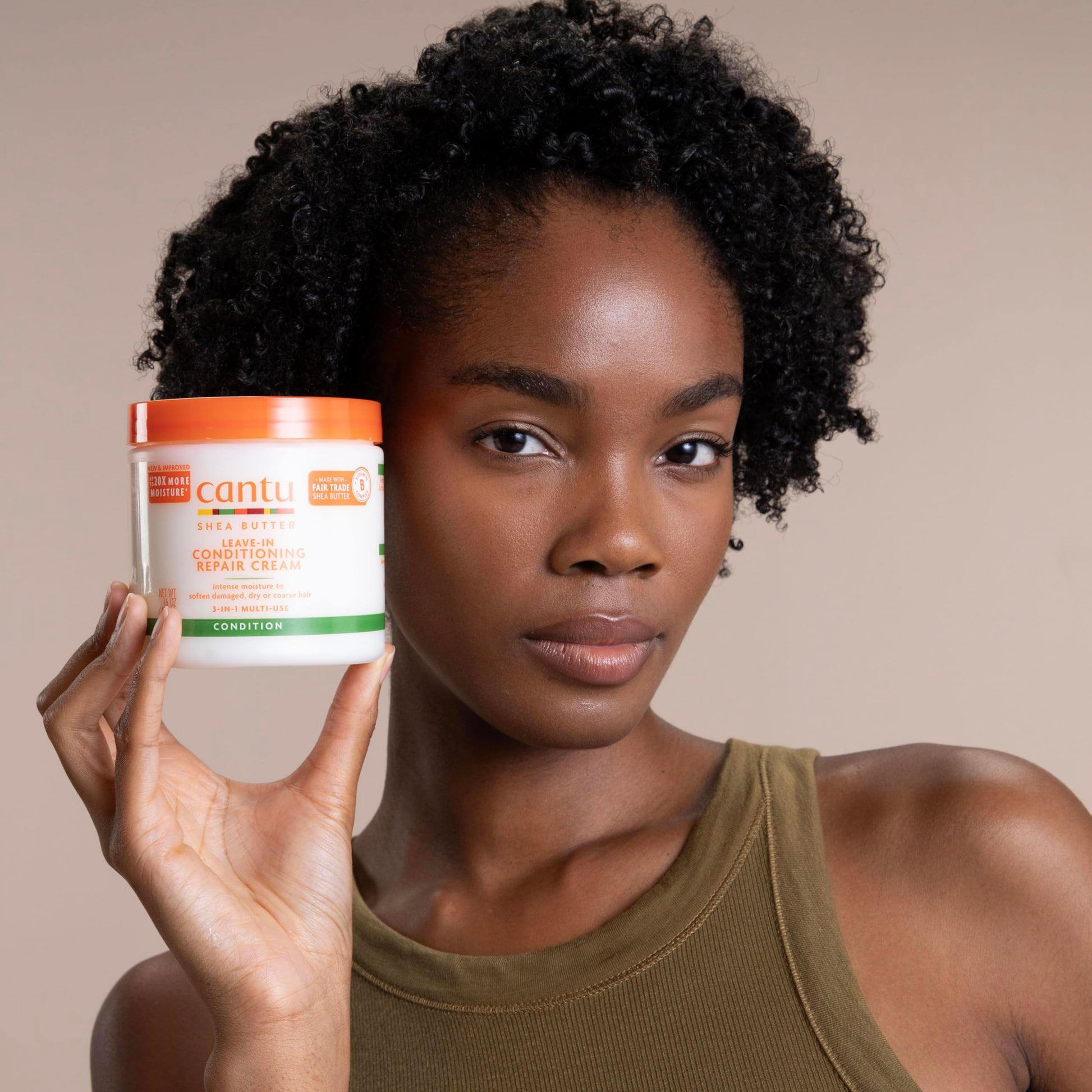Black Cantu Leave-In Conditioning Repair Cream with Shea Butter, 16 oz