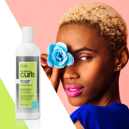 White Smoke ALL ABOUT CURLS No-Lather Cleanser Shampoo | Essential Moisture | Gentle Cleansing | Suds-Free | All Curly Hair Types | Vegan & Cruelty Free | Sulfate Free | 15 Fl Oz