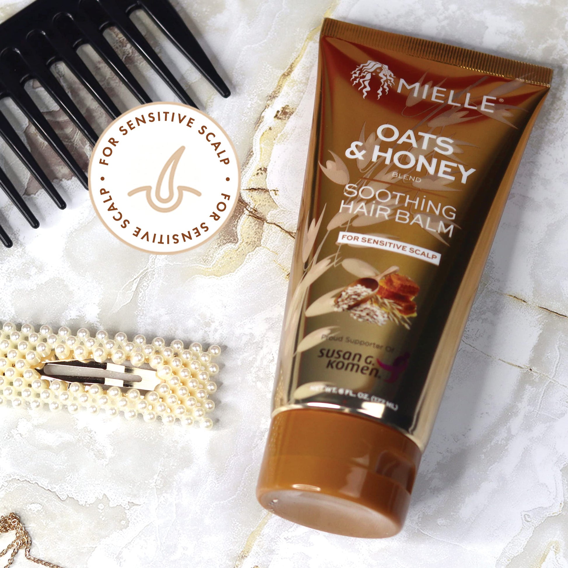 White Smoke Mielle Organics Oats & Honey Soothing Hair Balm