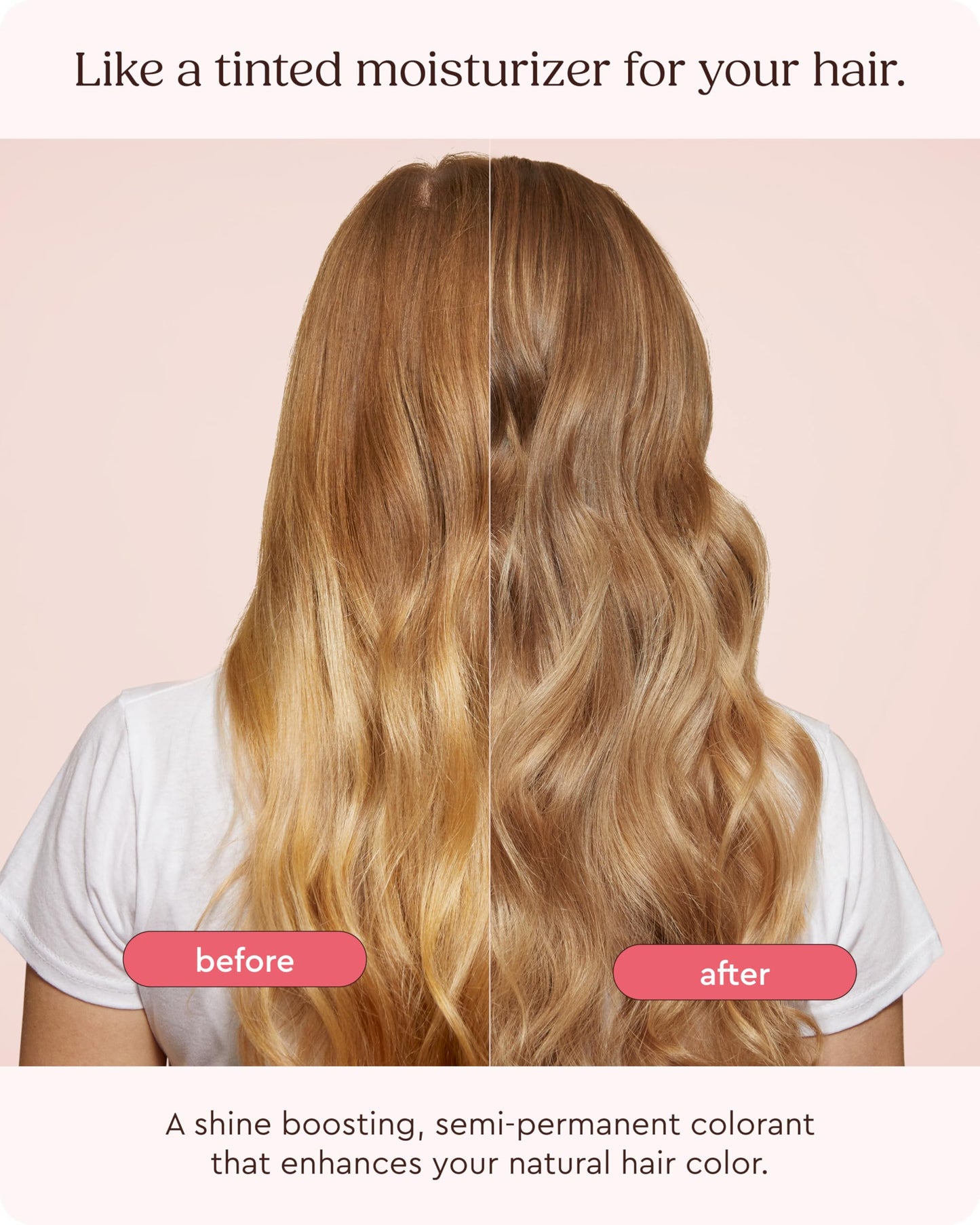 Misty Rose Glaze Super Gloss Color Conditioning Gloss – Honey Blonde for Medium to Dark Blonde Hair – Rinse Out Semi-Permanent Hair Gloss that Enhances Color and Boosts Shine & Hydration