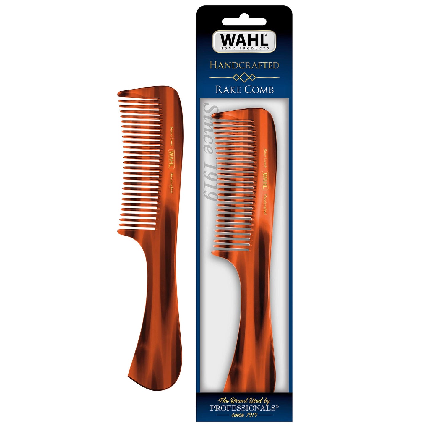 White Smoke Wahl av2022-Wahl Clipper-comb for mens grooming handcrafted hand cut with cellulose acetate smooth rounded tapered teeth model-63b16a13
