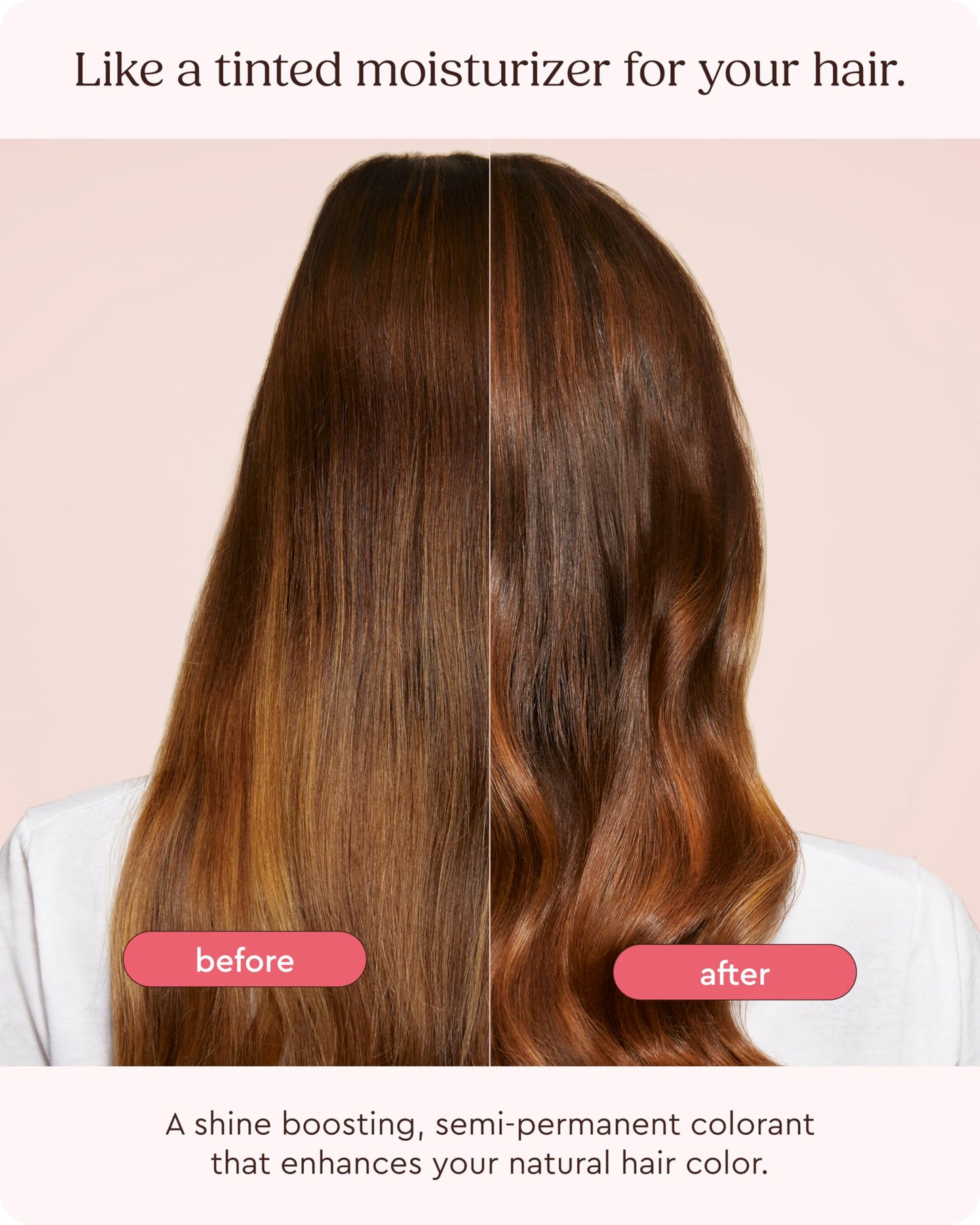 Misty Rose Glaze Super Gloss Color Conditioning Gloss – Cocoa Lights for Medium to Dark Brown Hair with Highlights – Rinse Out Semi-Permanent Hair Gloss that Enhances Color and Boosts Shine & Hydration