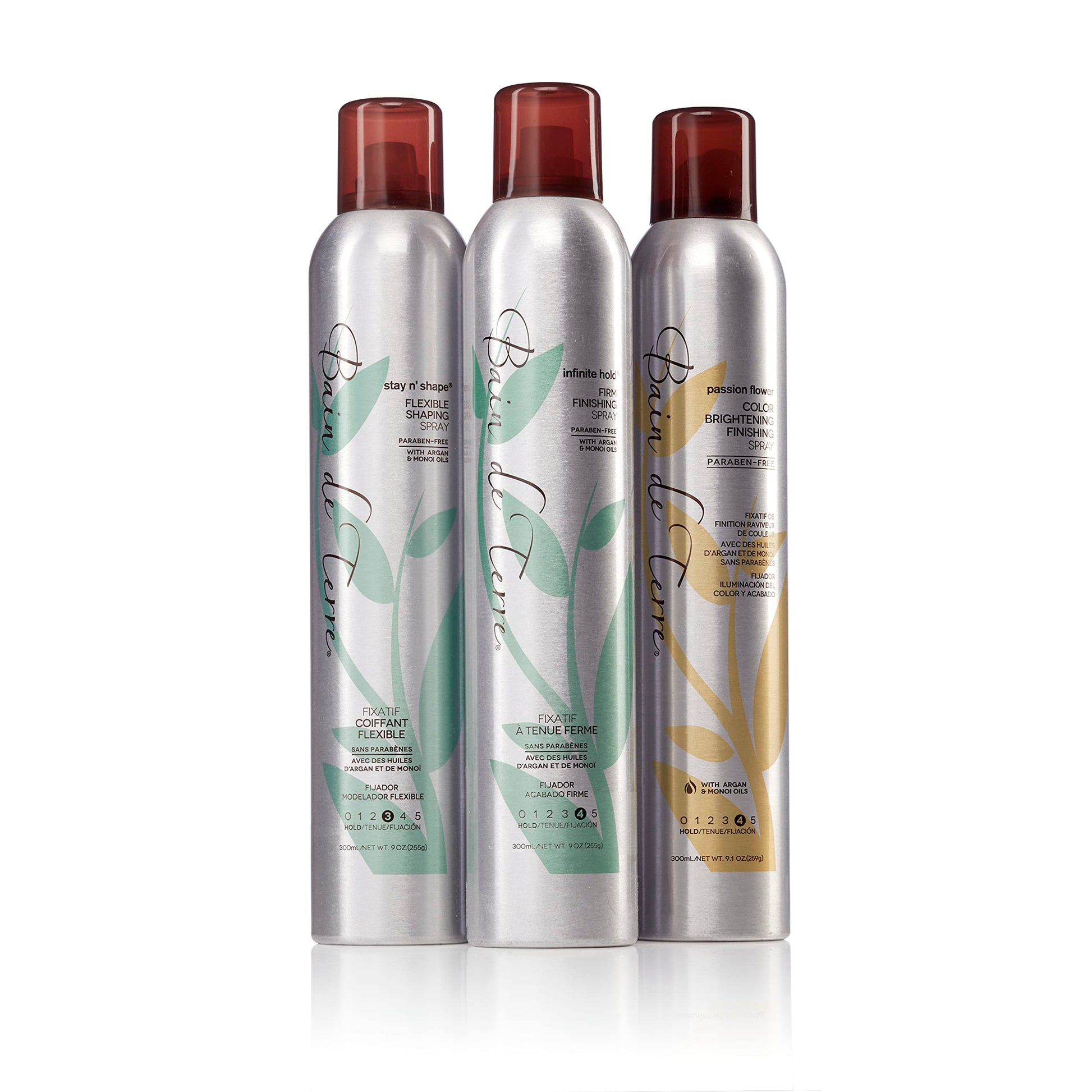 White Smoke Bain de Terre Hairspray | Argan & Monoi Oils | 9 Fl Oz
