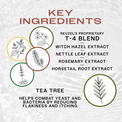 Lavender Reuzel 3-In-1 Tea Tree Shampoo, Cleanses Hair and Body, 11.83 oz