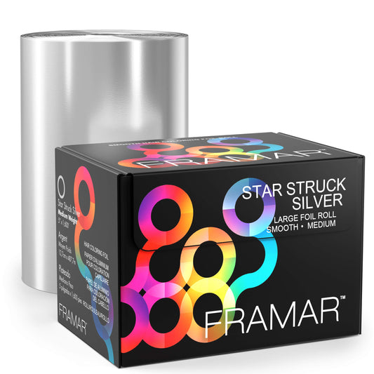 White Smoke FRAMAR Large Silver Hair Foil – Hair Foils For Highlighting Long Hair, Salon Foil For Hair Highlighting, Salon Foils For Hair, Customizable Length, Smooth – 1600 ft