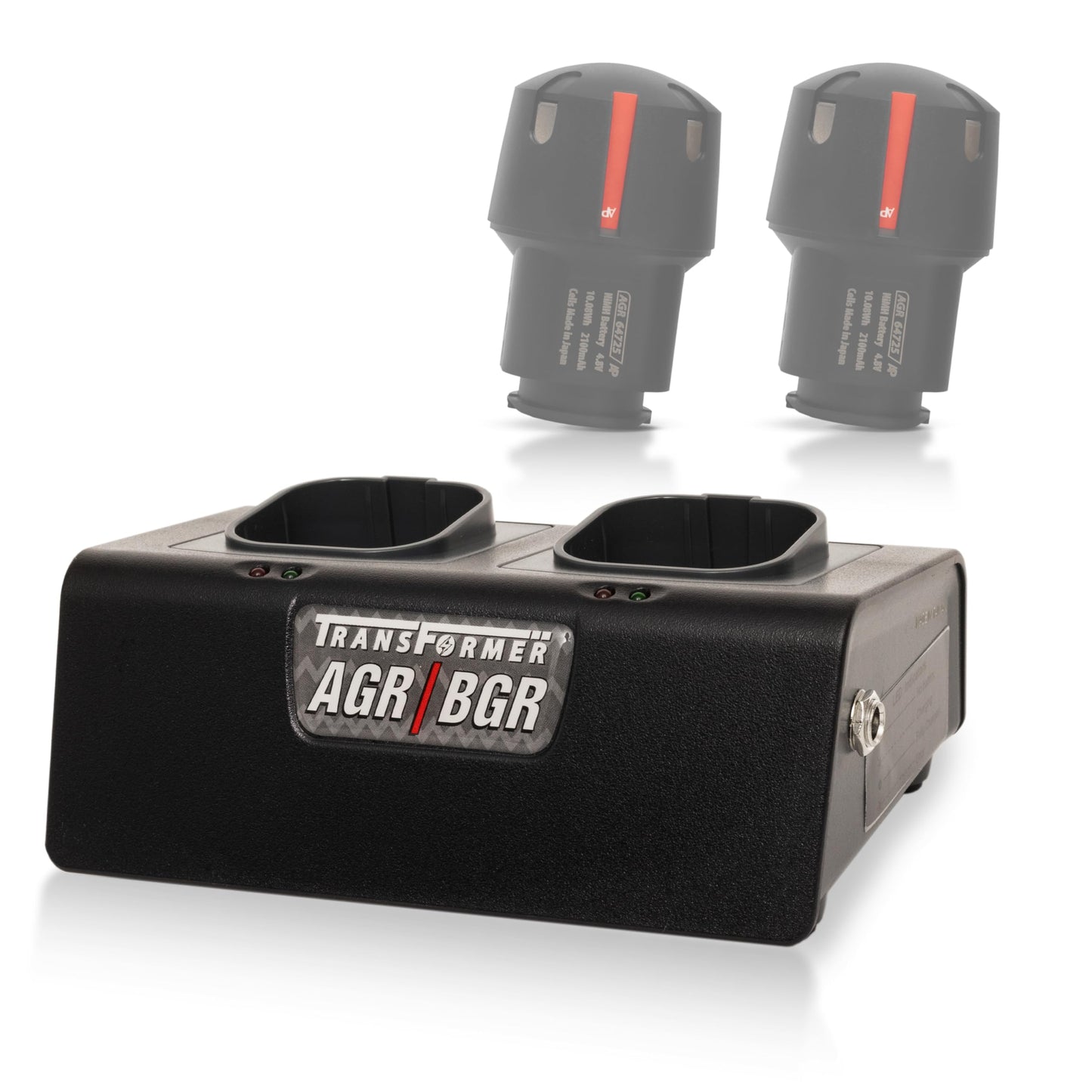 White Smoke Artisan Power Dual Battery Charger for Andis PowerGroom | Best for AGR and BGR Series Clippers | Durable Connectors, LEDs Status and a Powerful DC Power Supply | Charges 2 Batteries at Once