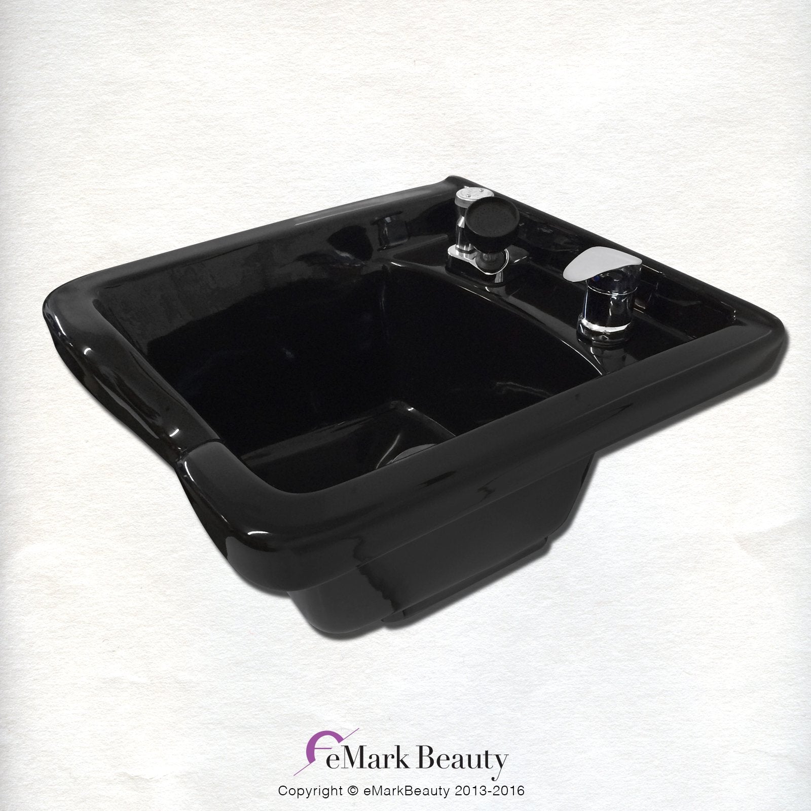 White Smoke Shampoo Bowl Black ABS Plastic Salon and Spa Hair Sink Beauty Salon Equipment TLC-B11