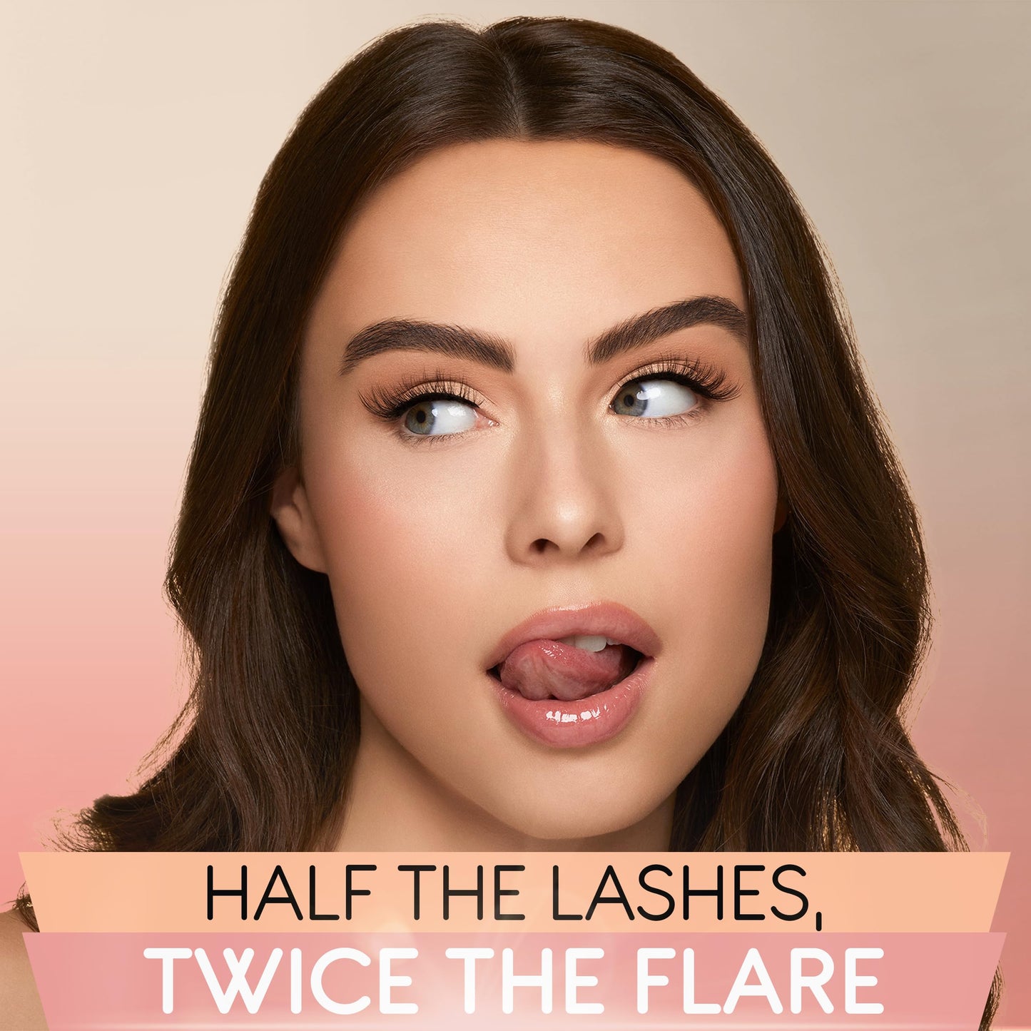 Light Gray Ardell Naked Half Lashes 421 – Delicately Handcrafted Half Eyelashes Wispy Cat Eye Lashes Strips Fake Eyelash Strip for Natural Lift, 5 Pairs, 1 Pack