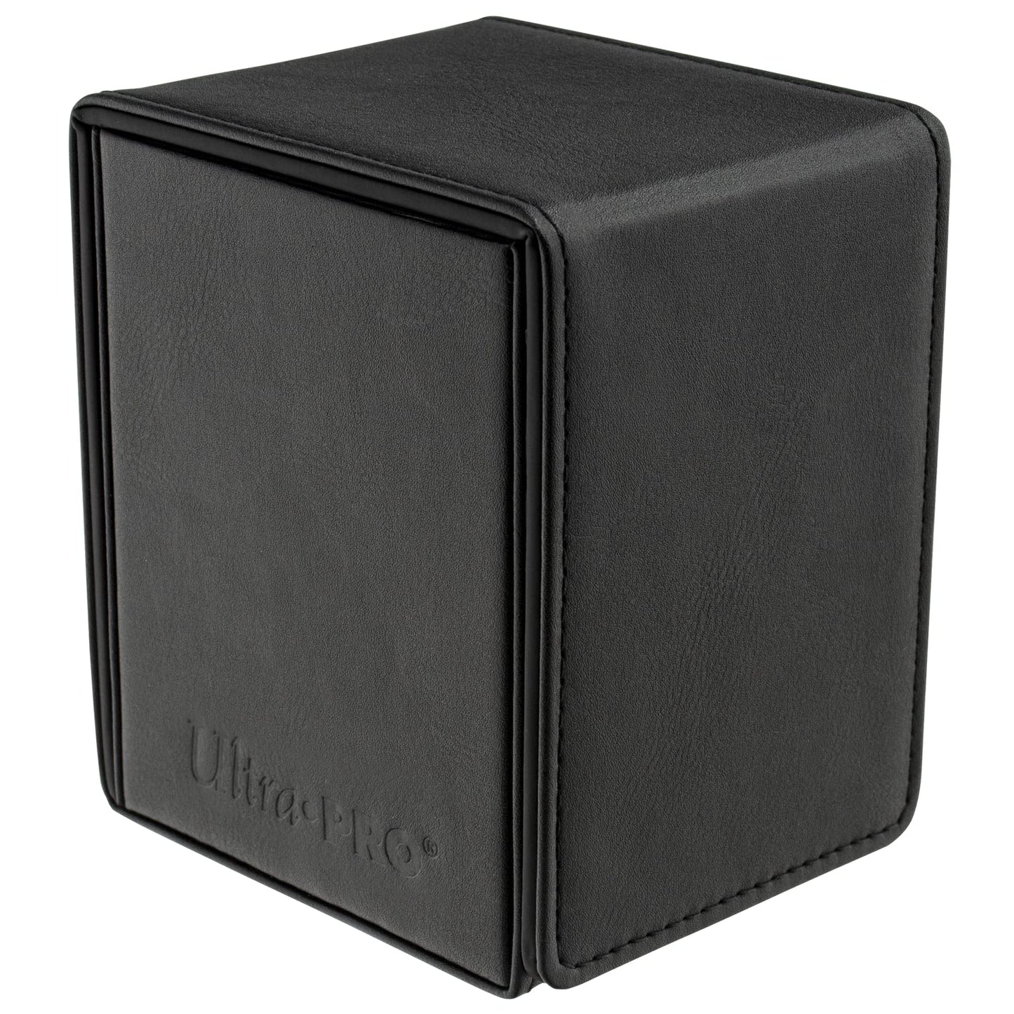 Dark Slate Gray Ultra Pro - Vivid Alcove Flip Card Deck Box (Black) - Stores & Protects Up To 100 Standard Size Collectible Cards, Baseball, Gaming, Sports or Any Standard Size Cards In Collections
