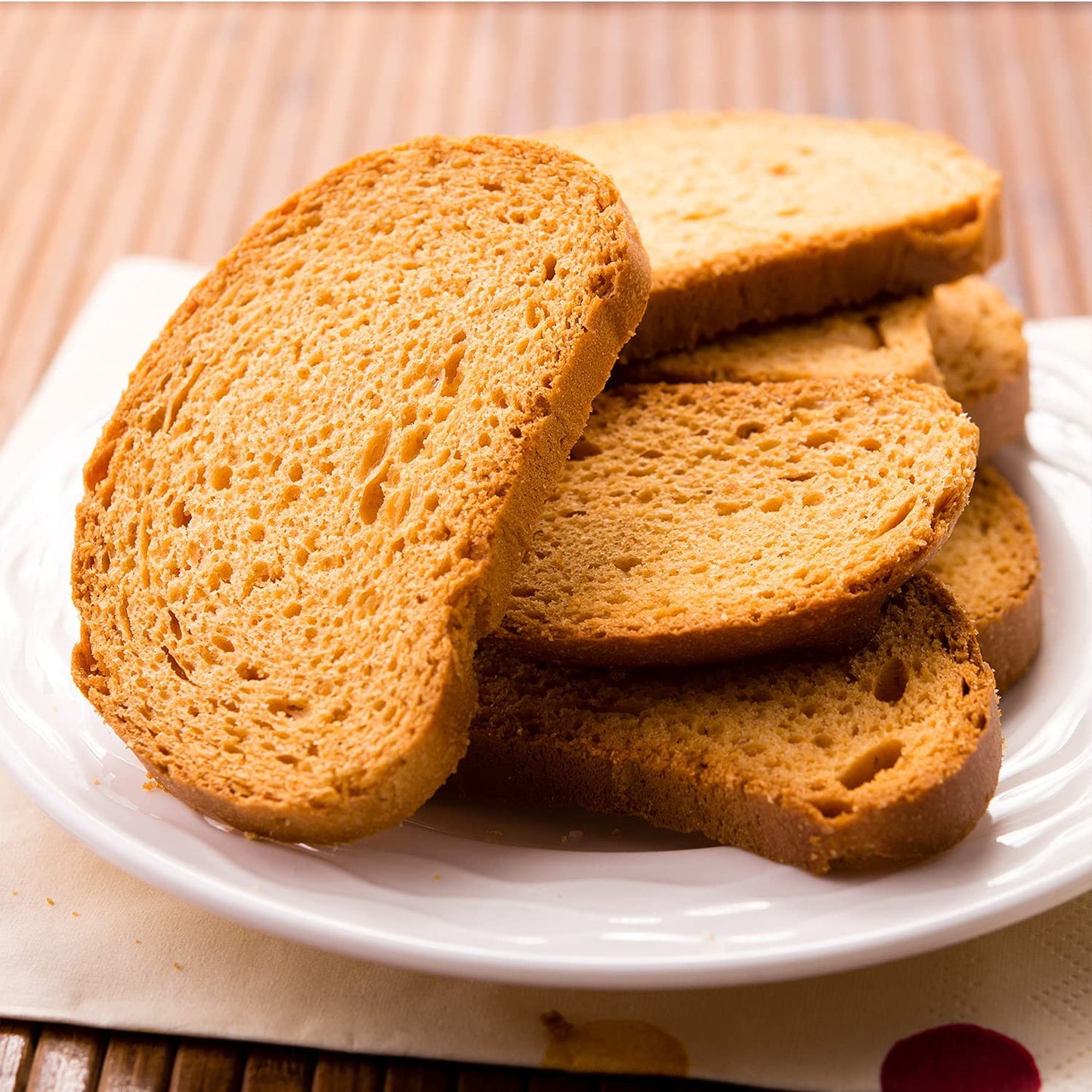 Sandy Brown Heaven's Classic Rusk/Toast/Chai-Coffee Time Mouth-Watering Rusk/Toast/Crunchy Rusk-850g(850g*1Pac)